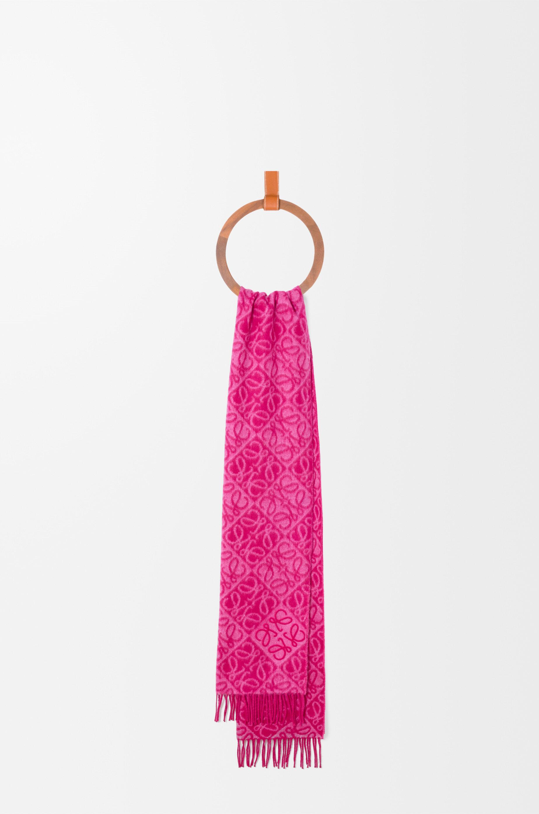 Loewe Anagram Scarf in Pink | Lyst Loewe Anagram Scarf in Pink | Lyst