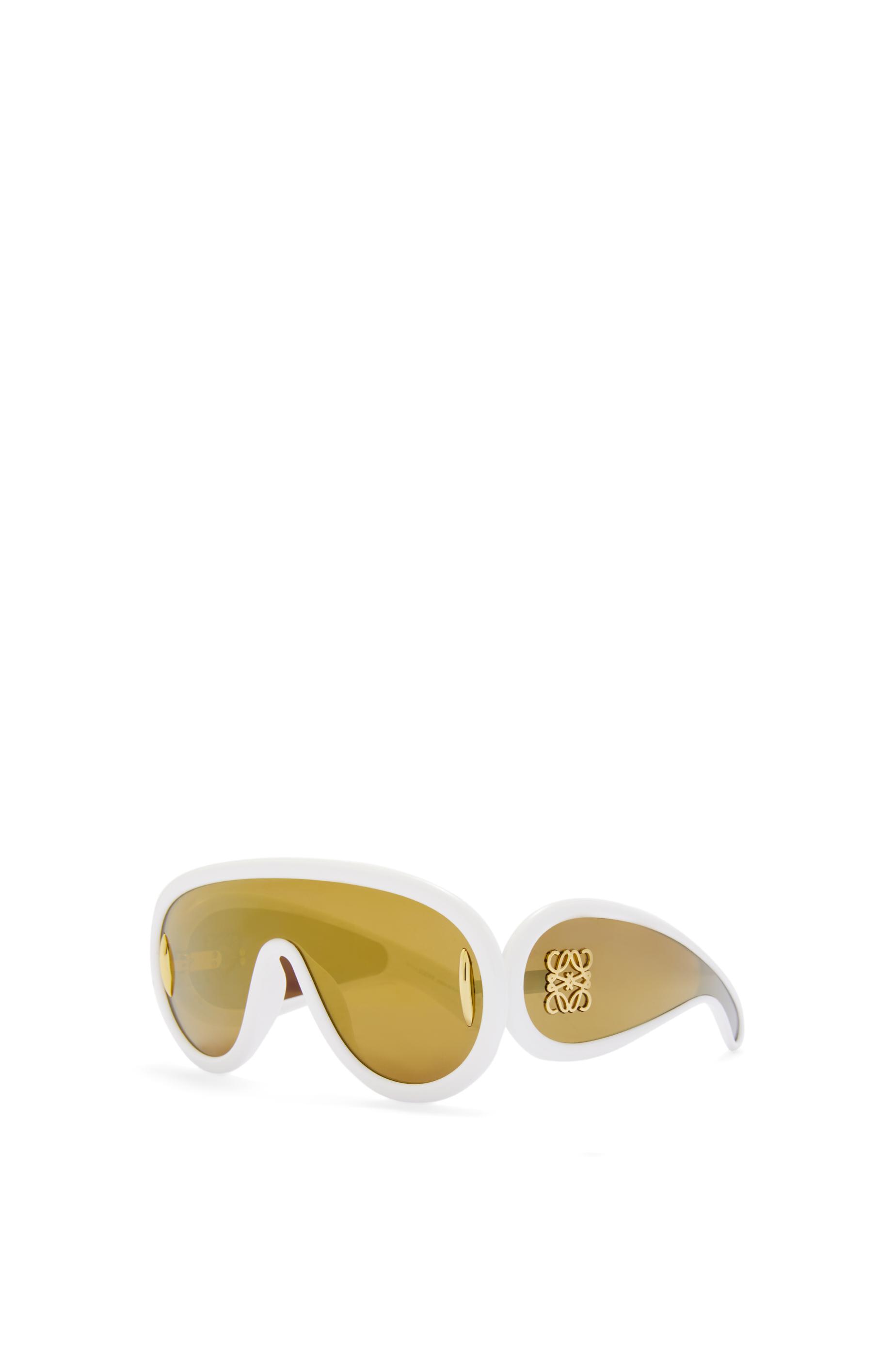 Loewe Wave Mask Sunglasses in Yellow | Lyst