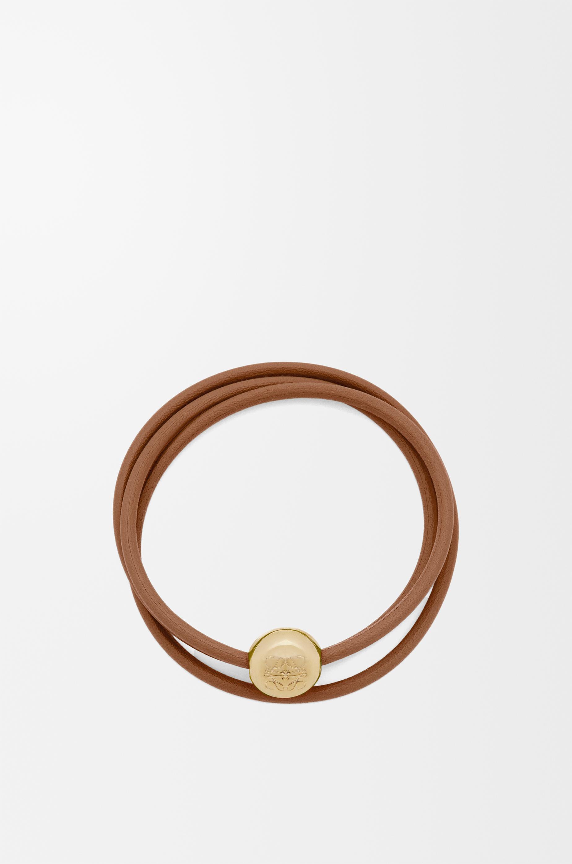 ブレスレット LOEWE - Thin nappa twist cuff in sterling silver Thin nappa twist cuff in sterling silver Gold - LOEWE