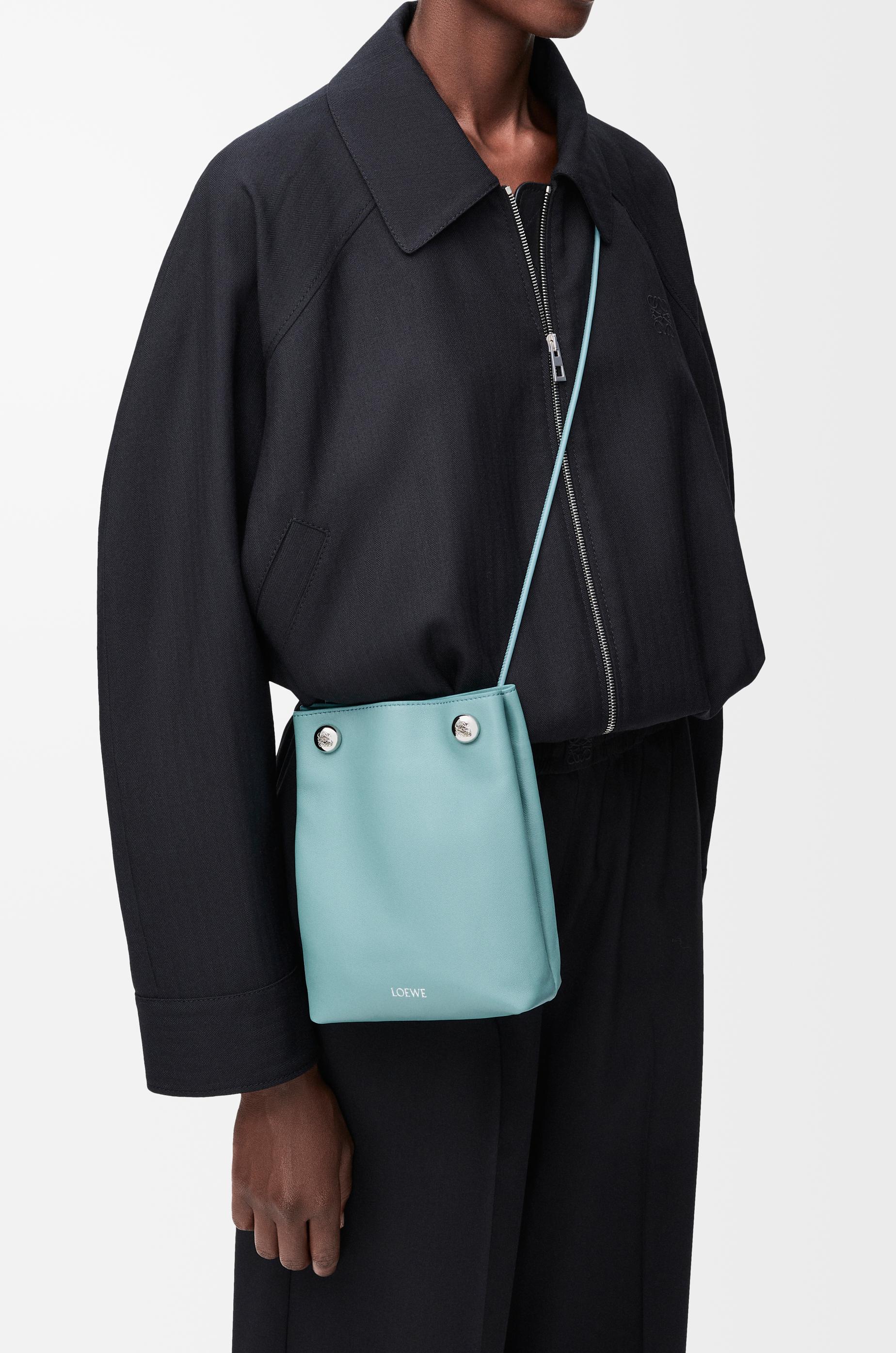 LOEWE｜ (Pebble pouch in smooth calfskin (CANBSPPX01 110 Pebble pouch in smooth calfskin Dark Burgundy - LOEWE