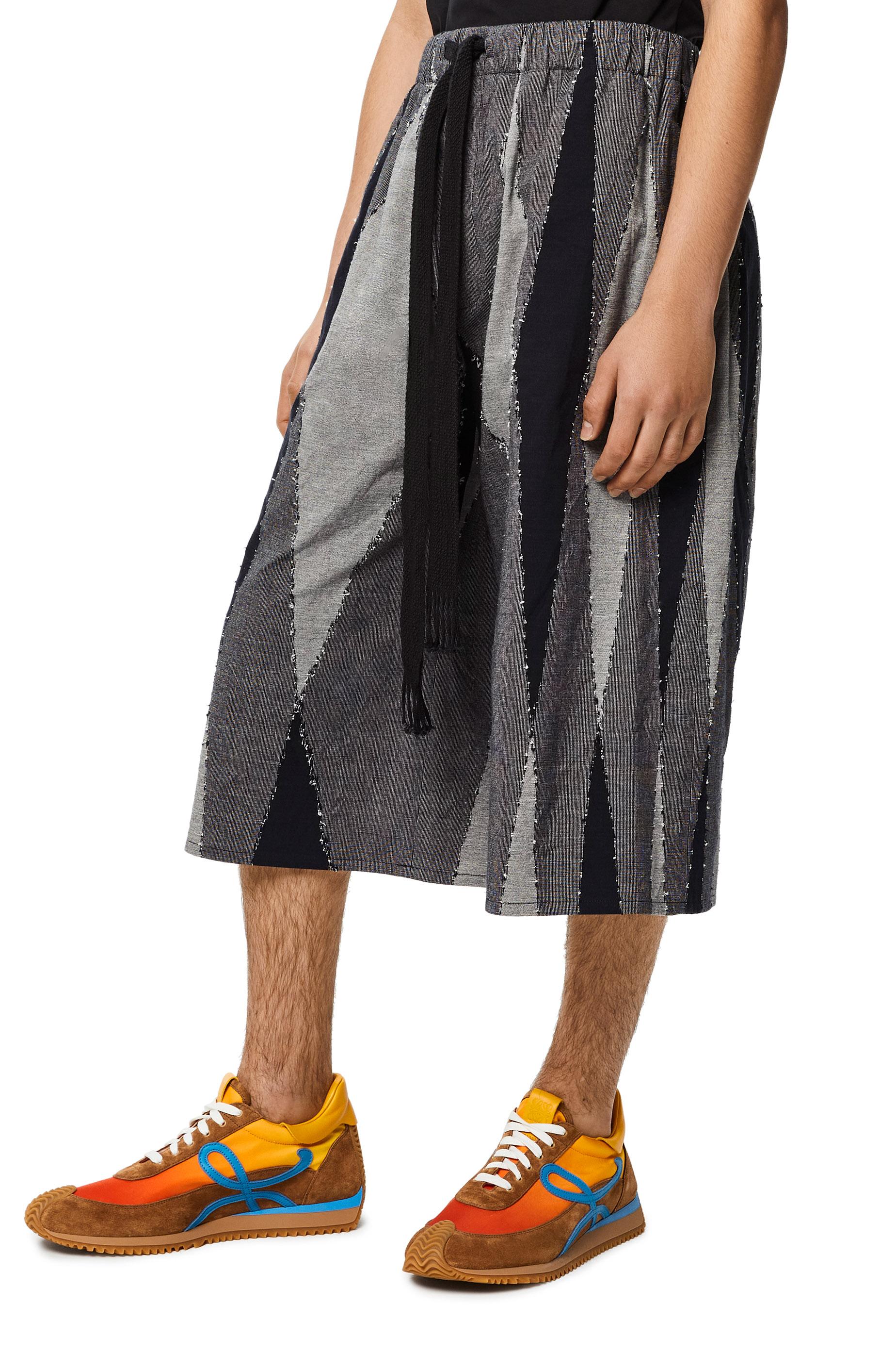 Loewe Luxury Patchwork Shorts In Cotton 