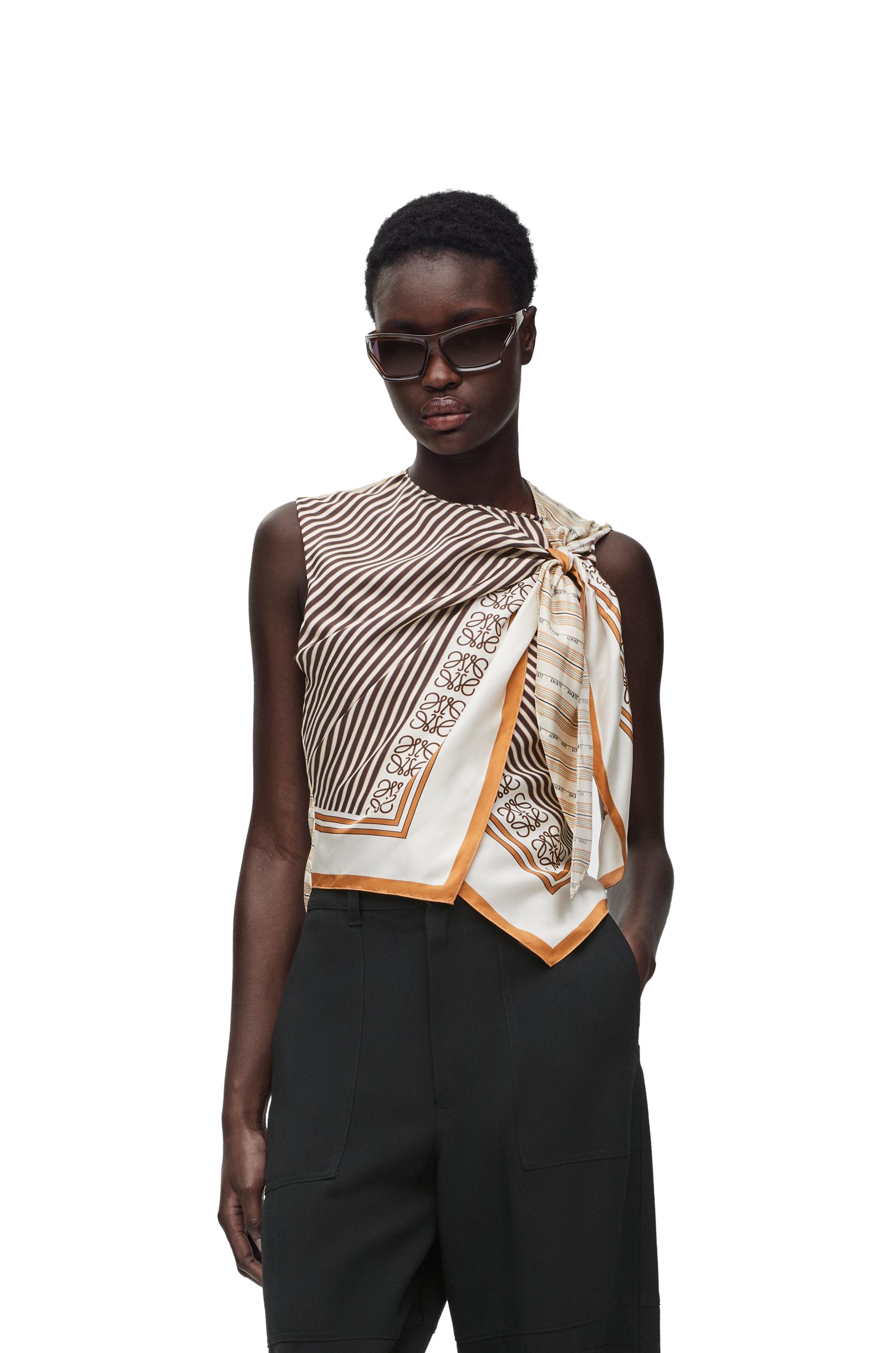 【LOEWE】Top in silk Loewe Tank top in silk | REVERSIBLE