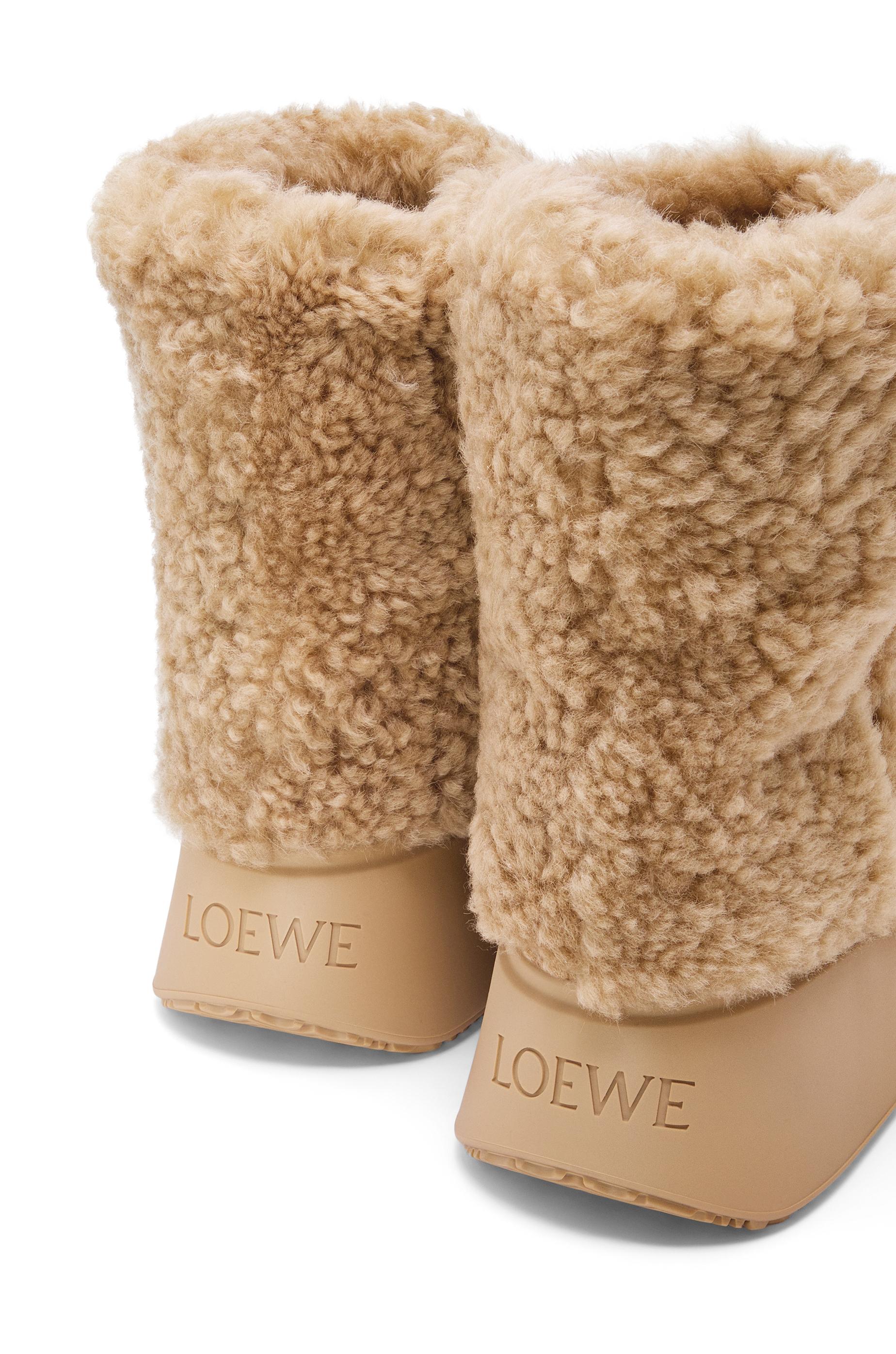 Loewe Luxury Wedge Boot In Shearling For Men in Natural for Men | Lyst