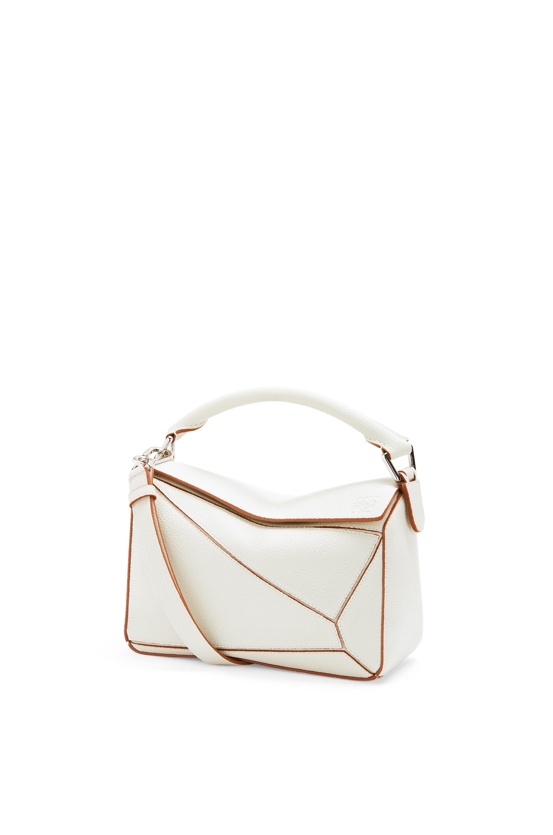 Loewe Small Puzzle Bag In Soft Grained Calfskin in White Lyst