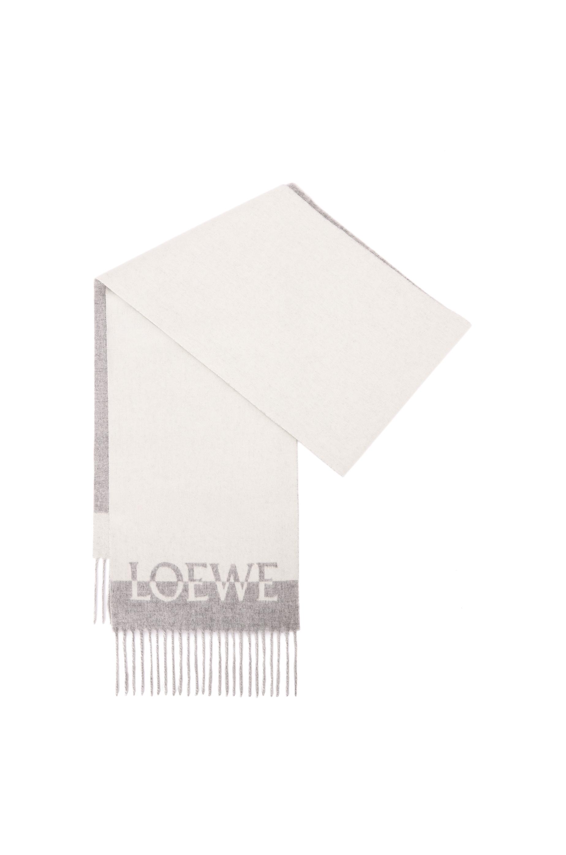 Loewe Bicolour Scarf In Wool And 