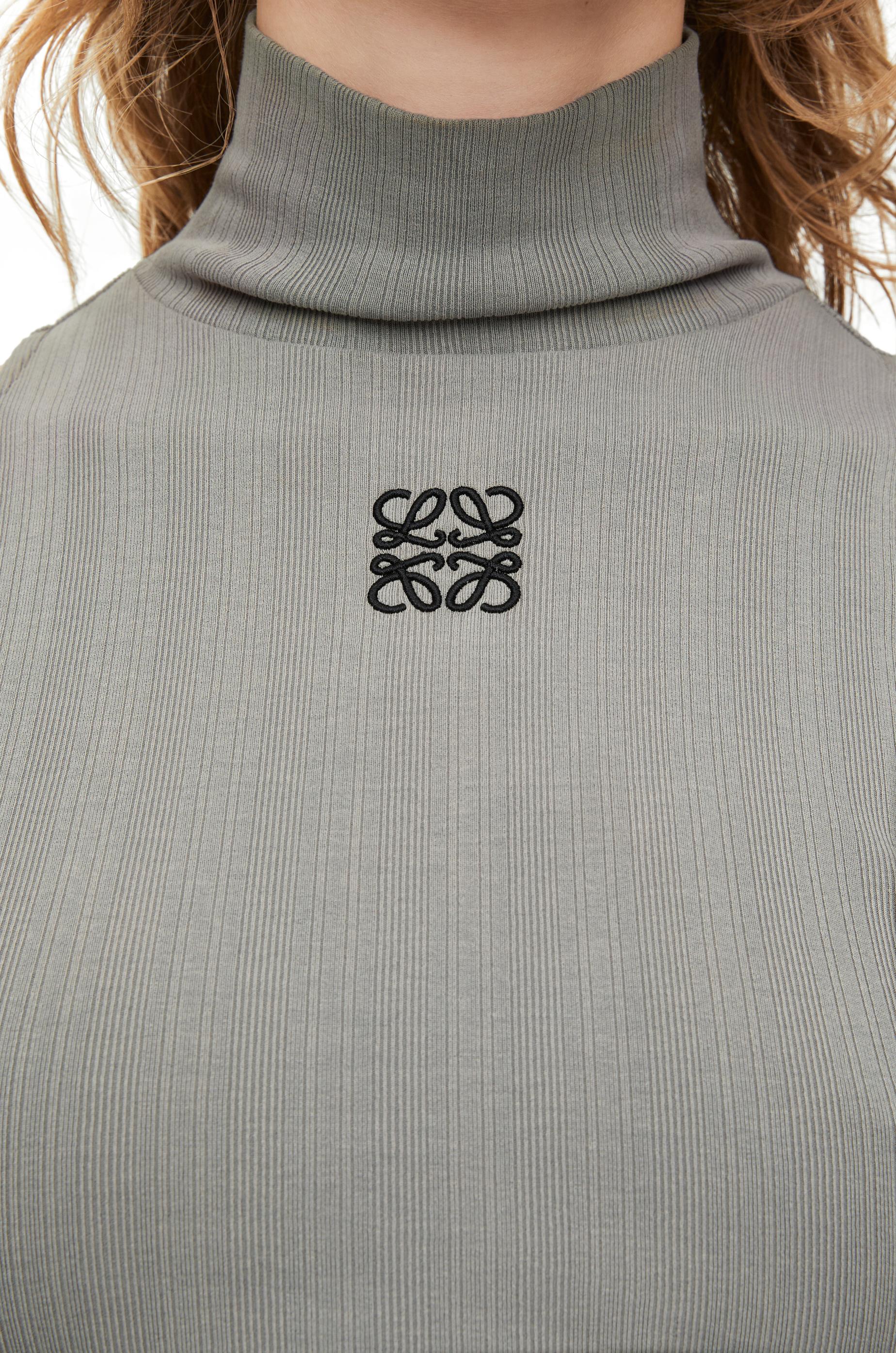 Loewe High Neck Top In Cotton Blend in Blue | Lyst UK
