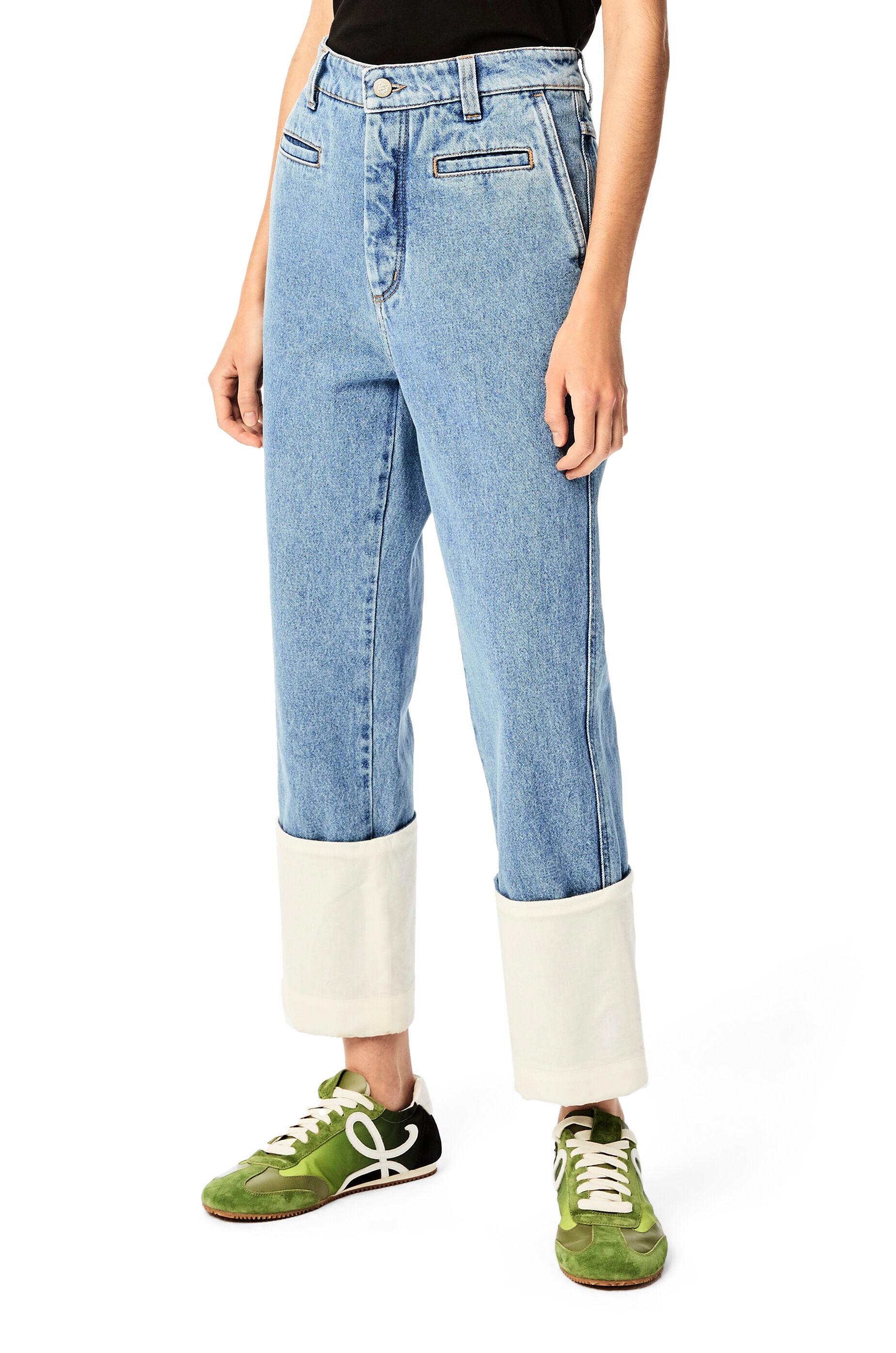 Loewe Denim Fisherman Stonewash Jeans In Cotton in Indigo (Blue) Lyst