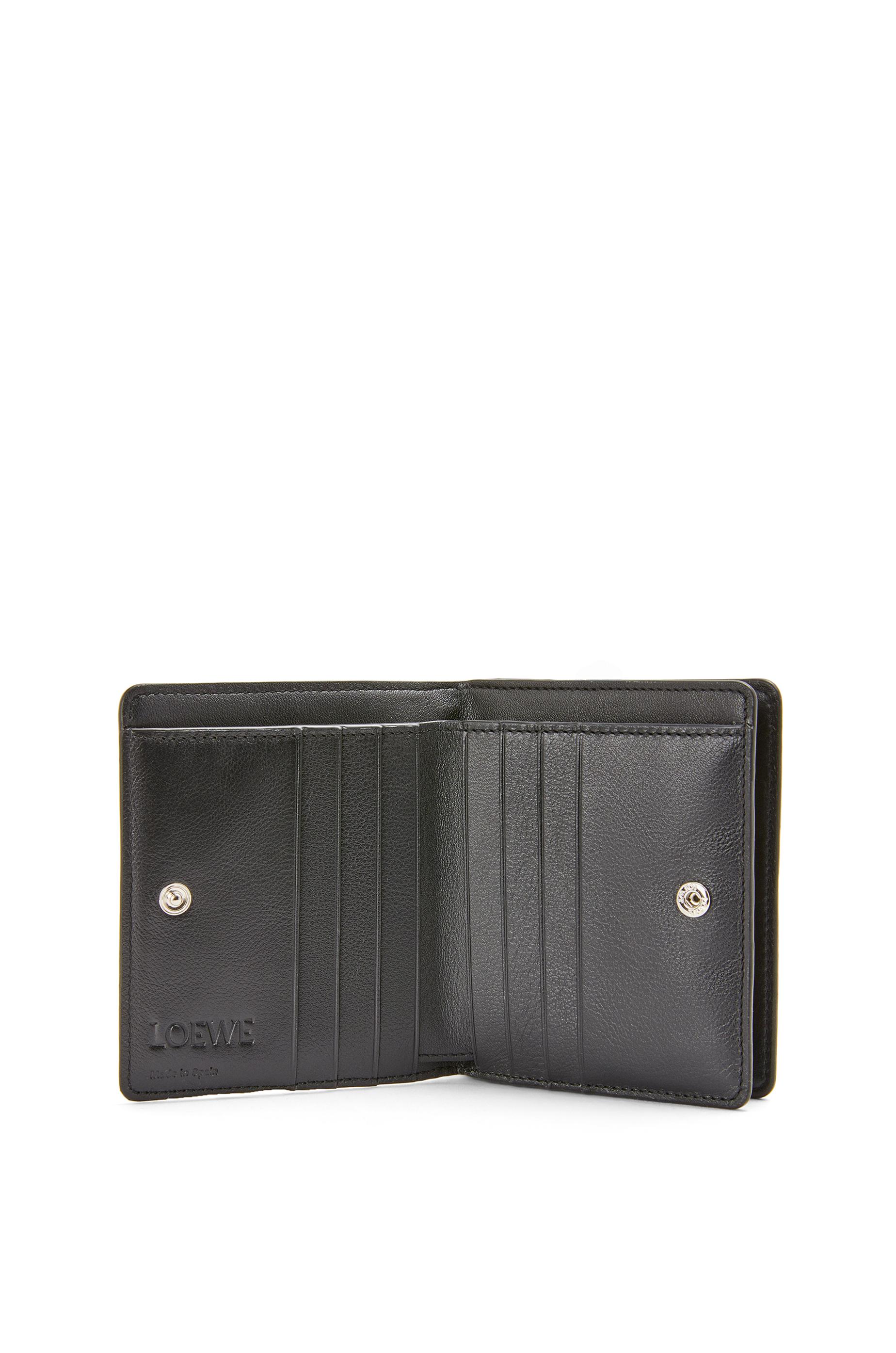 Loewe Leather Luxury Herbarium Compact Zip Wallet In Classic 