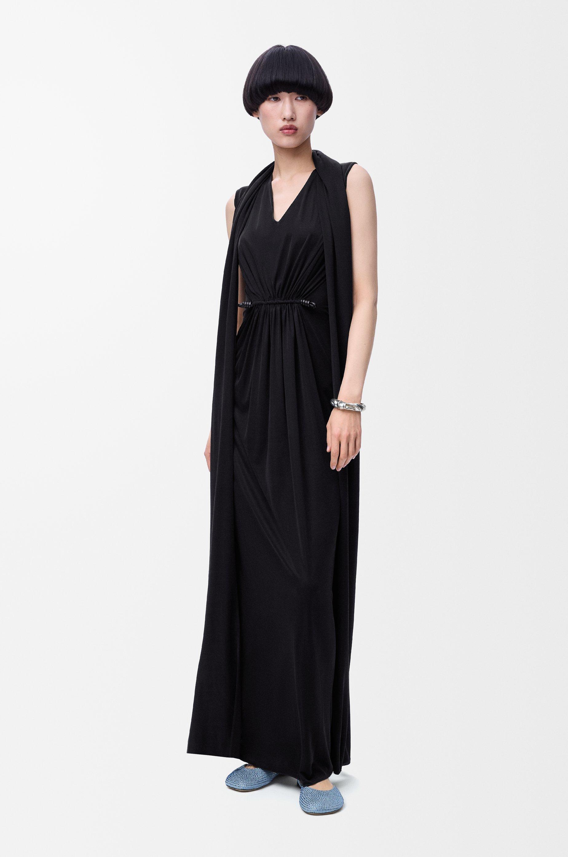 【送料&関税込】Loewe Long Silk Dress With Floral Print LOEWE Floral-print crepon maxi dress | NET-A-PORTER