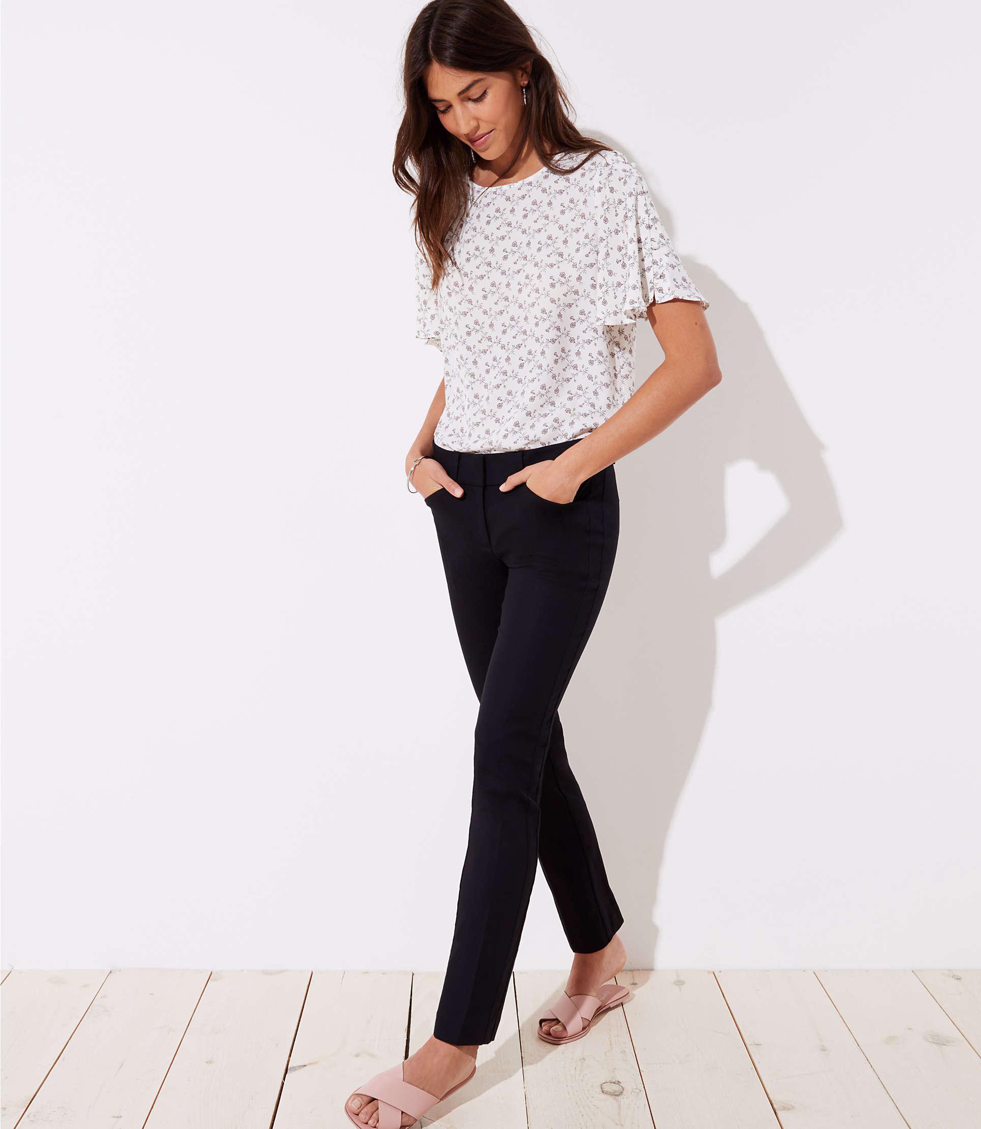 loft straight leg pants