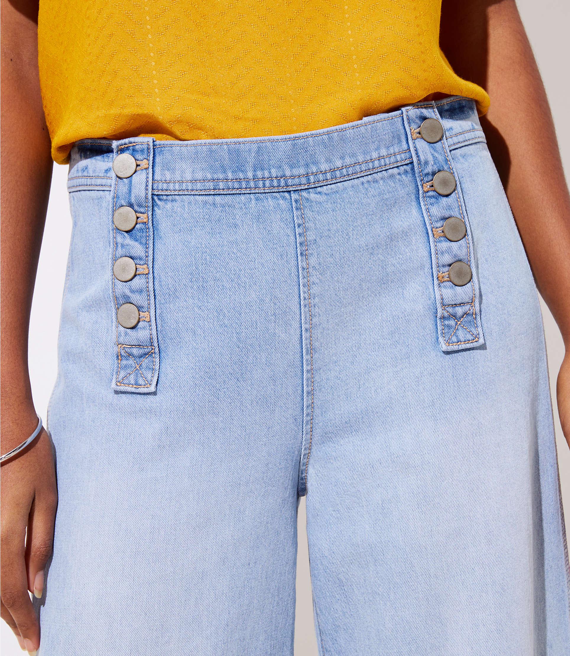 ann taylor loft wide leg jeans