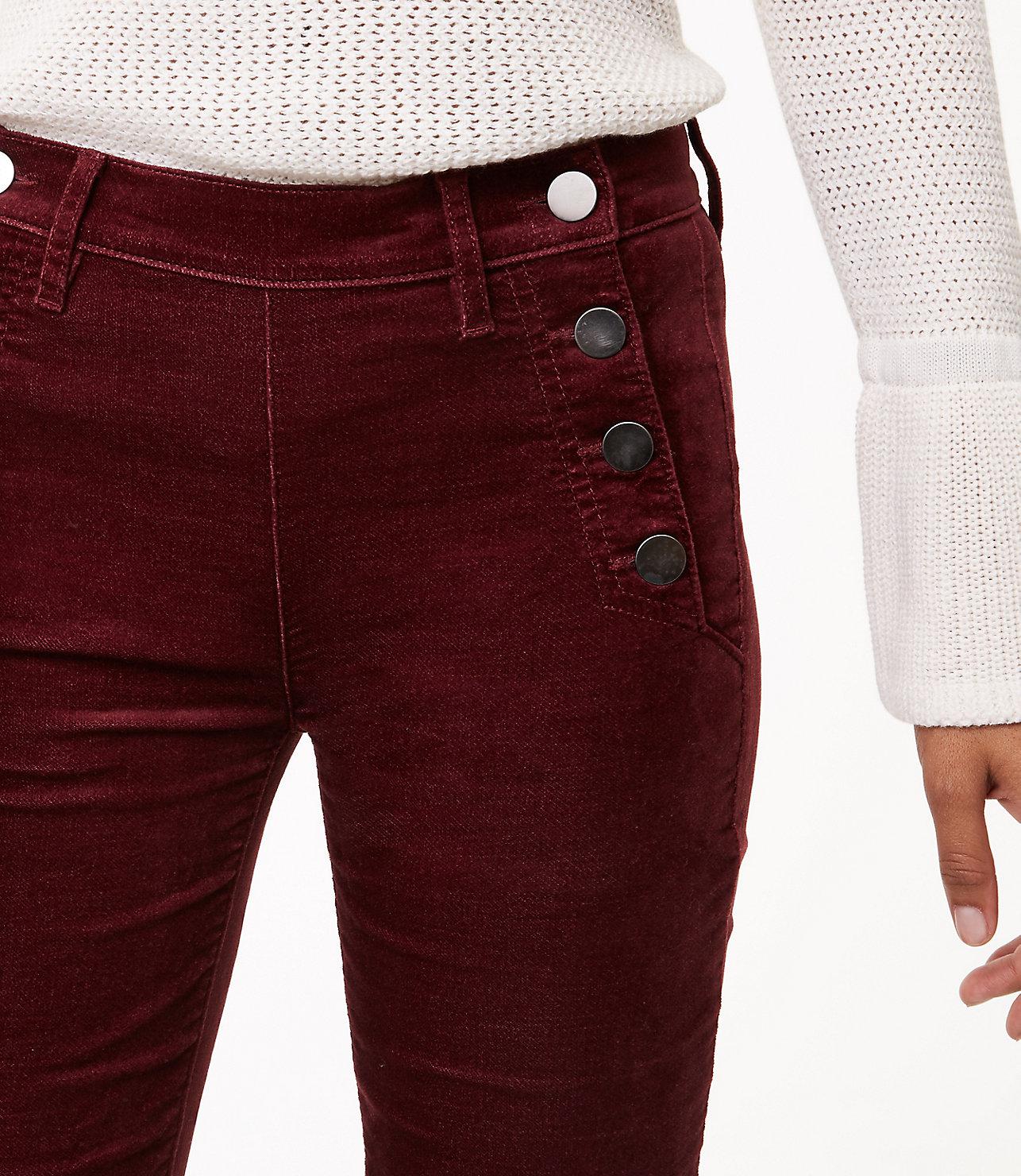ann taylor loft velvet pants