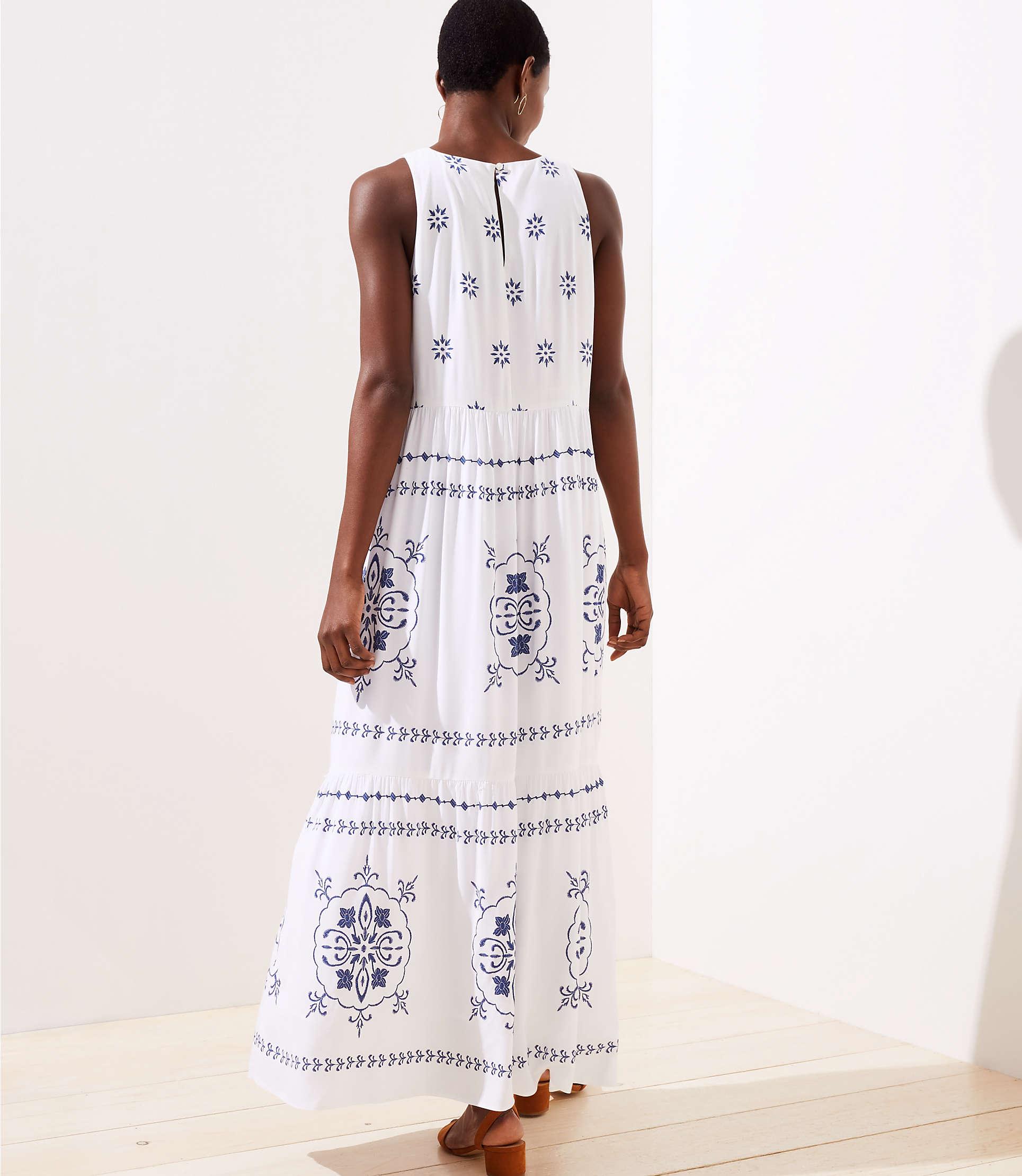 loft tiered dress