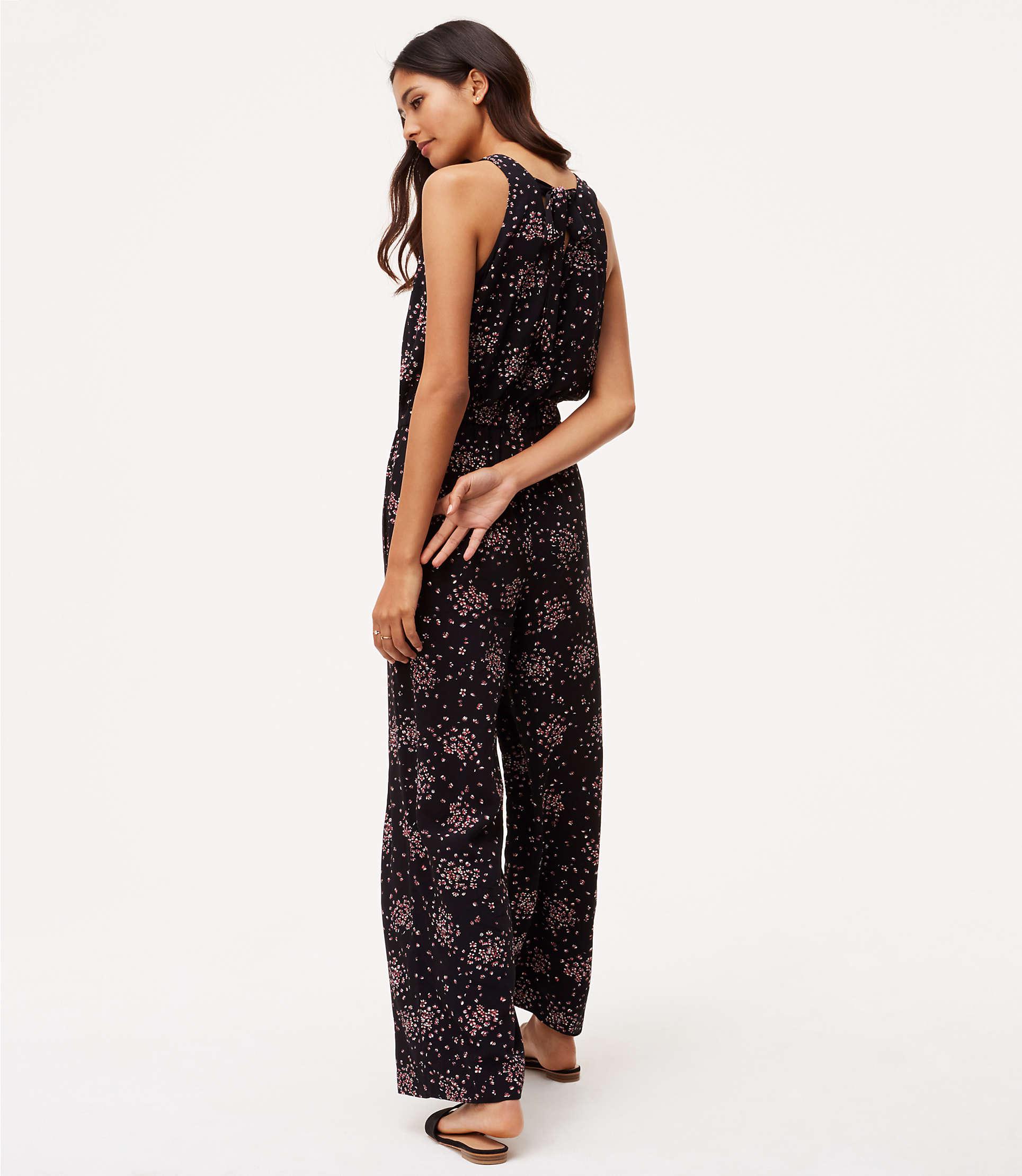 loft floral jumpsuit