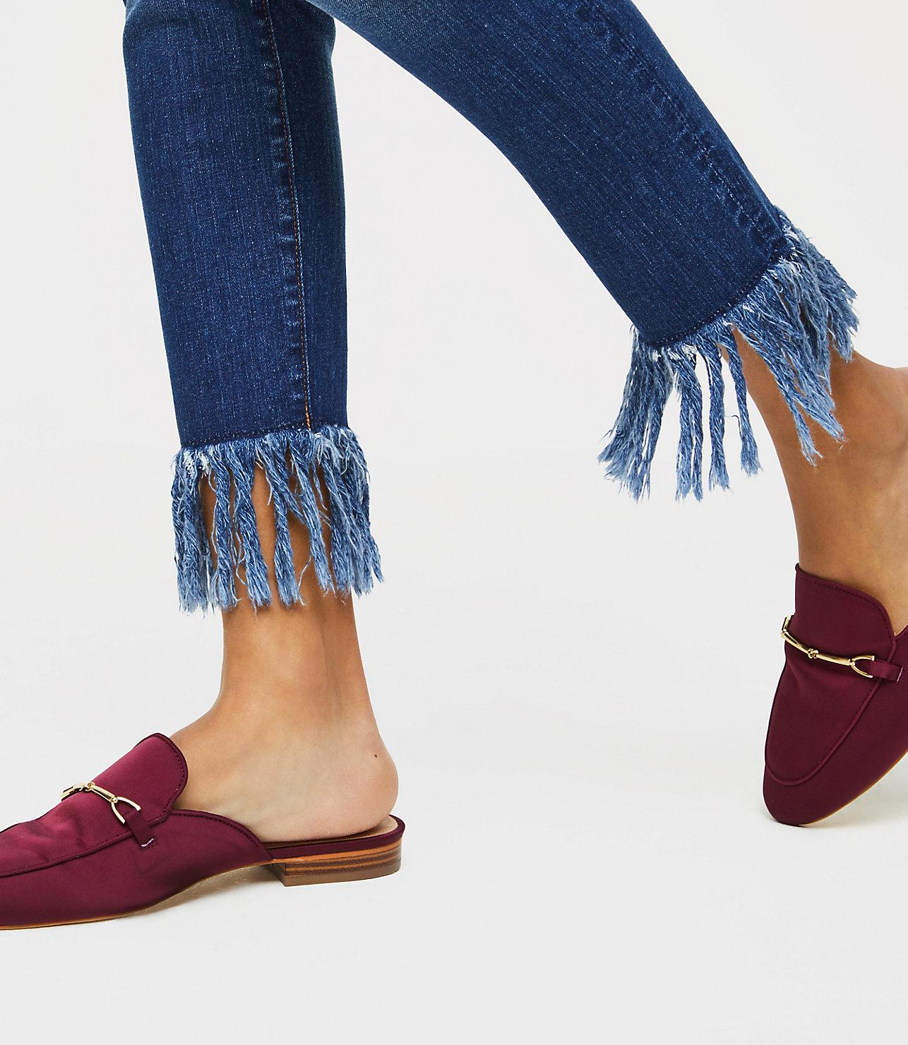 loft fringe jeans