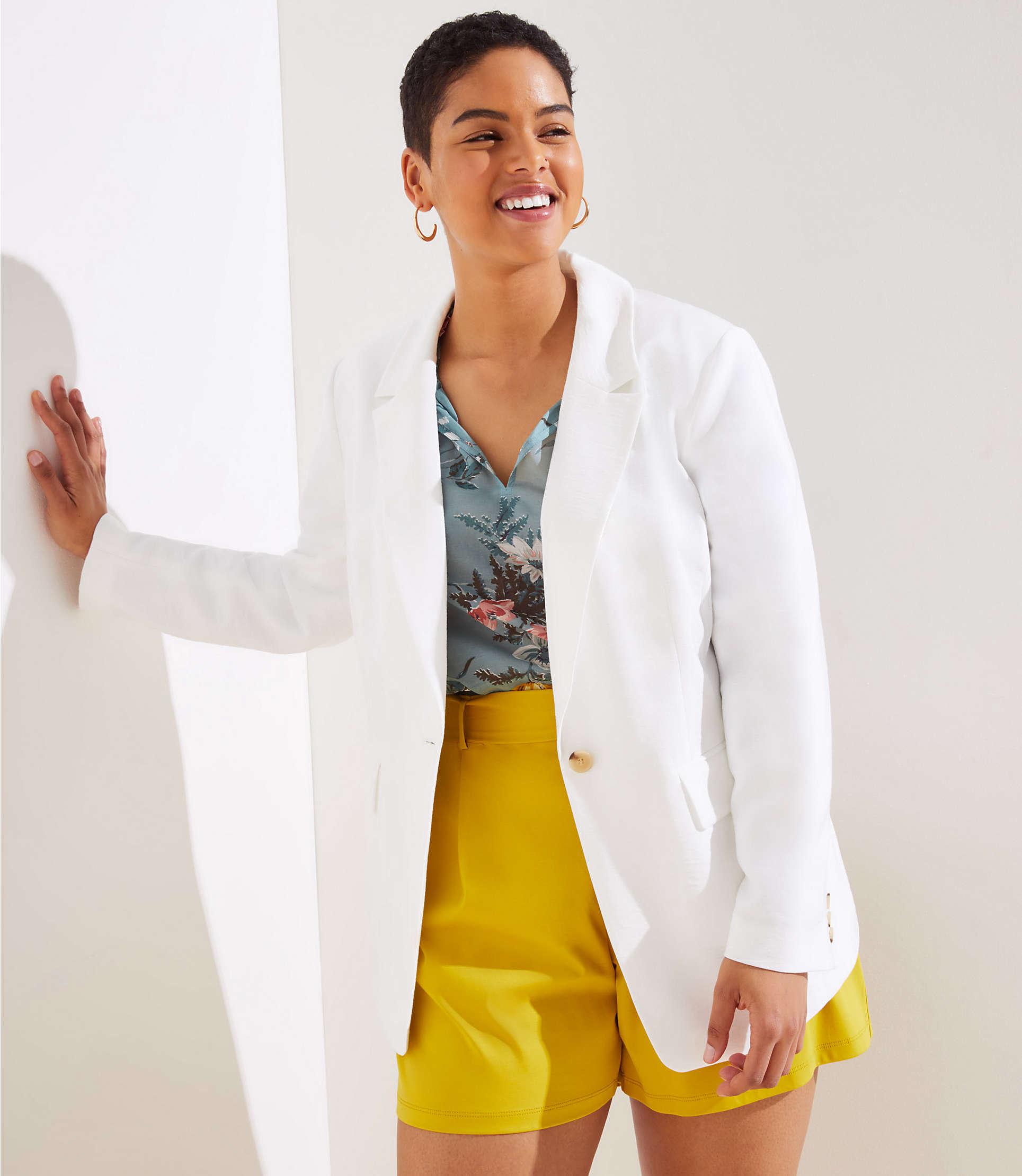 white blazer loft