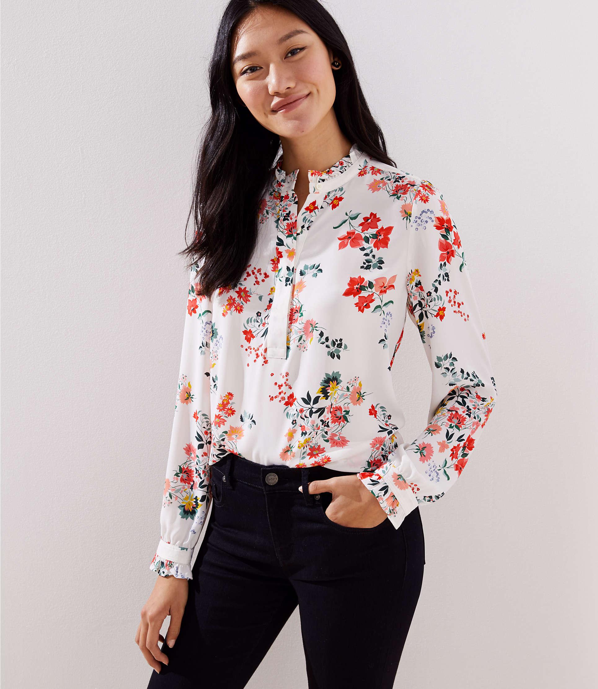 loft floral top