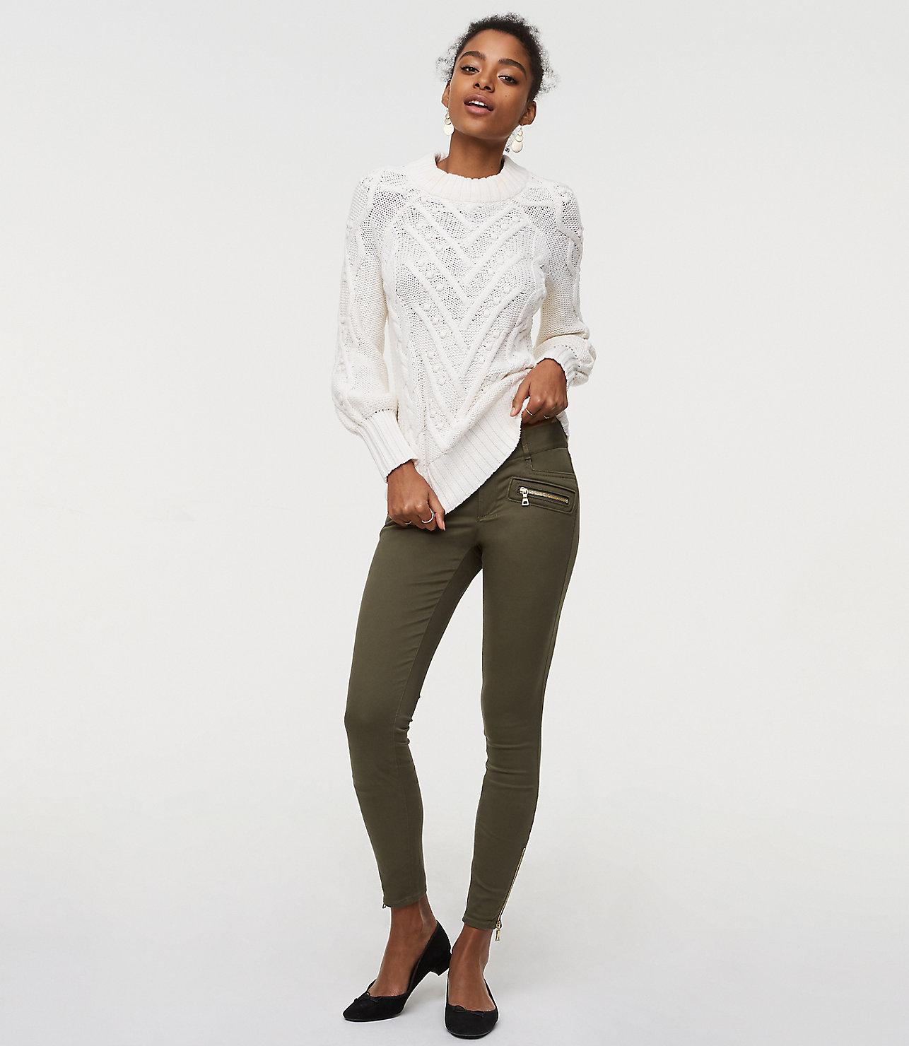 loft sateen pants
