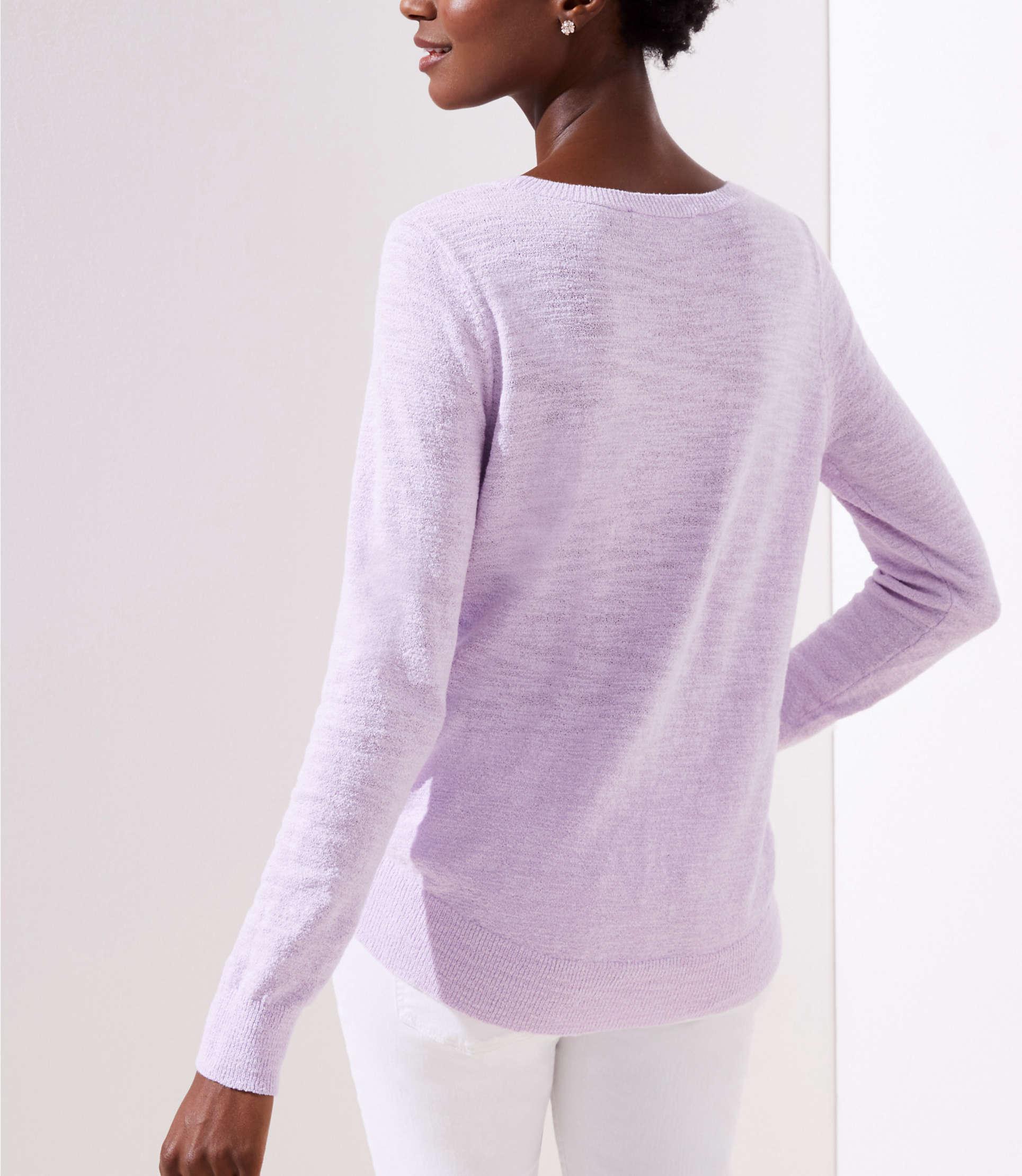 loft purple sweater