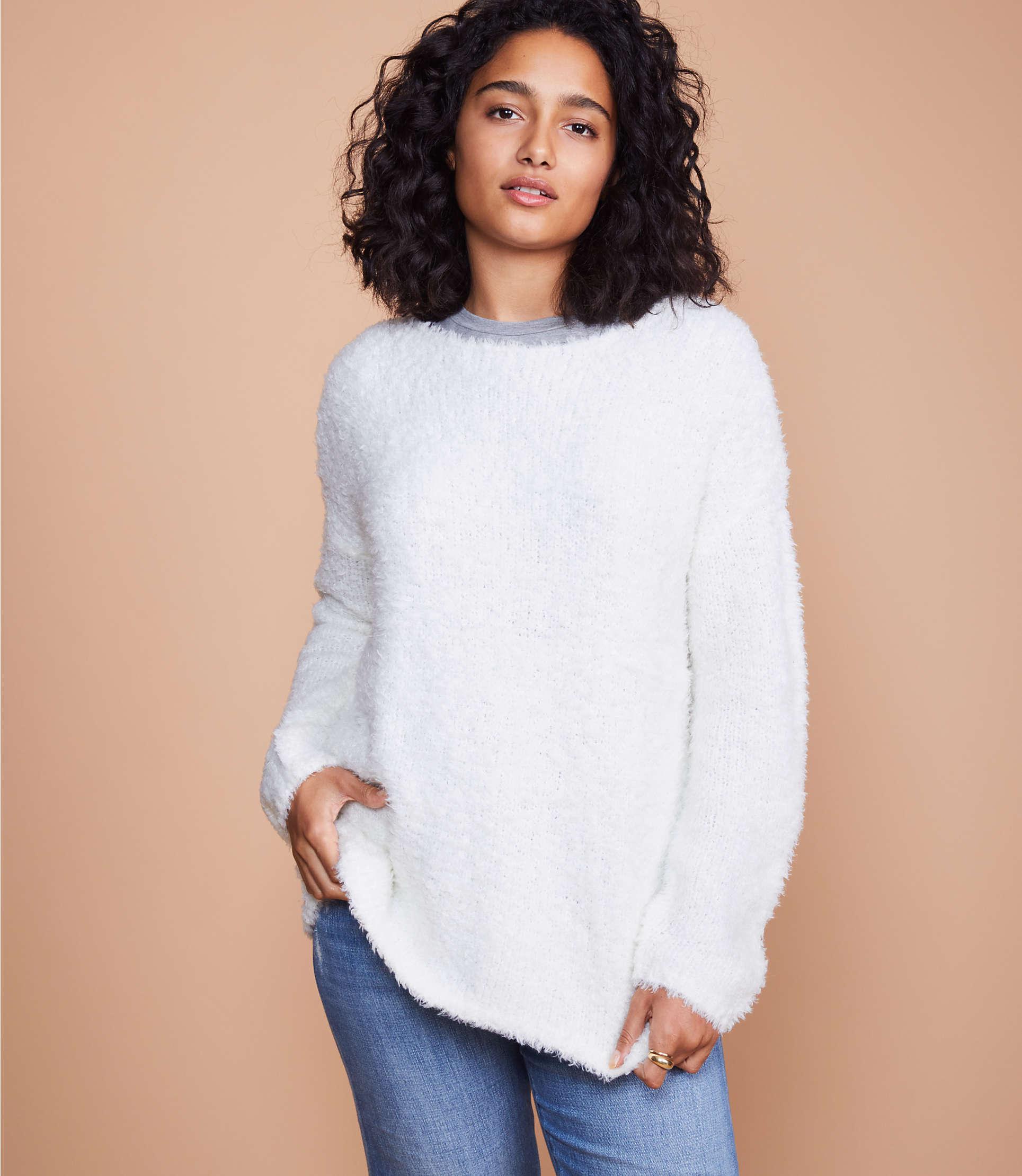 lou and grey white sweater