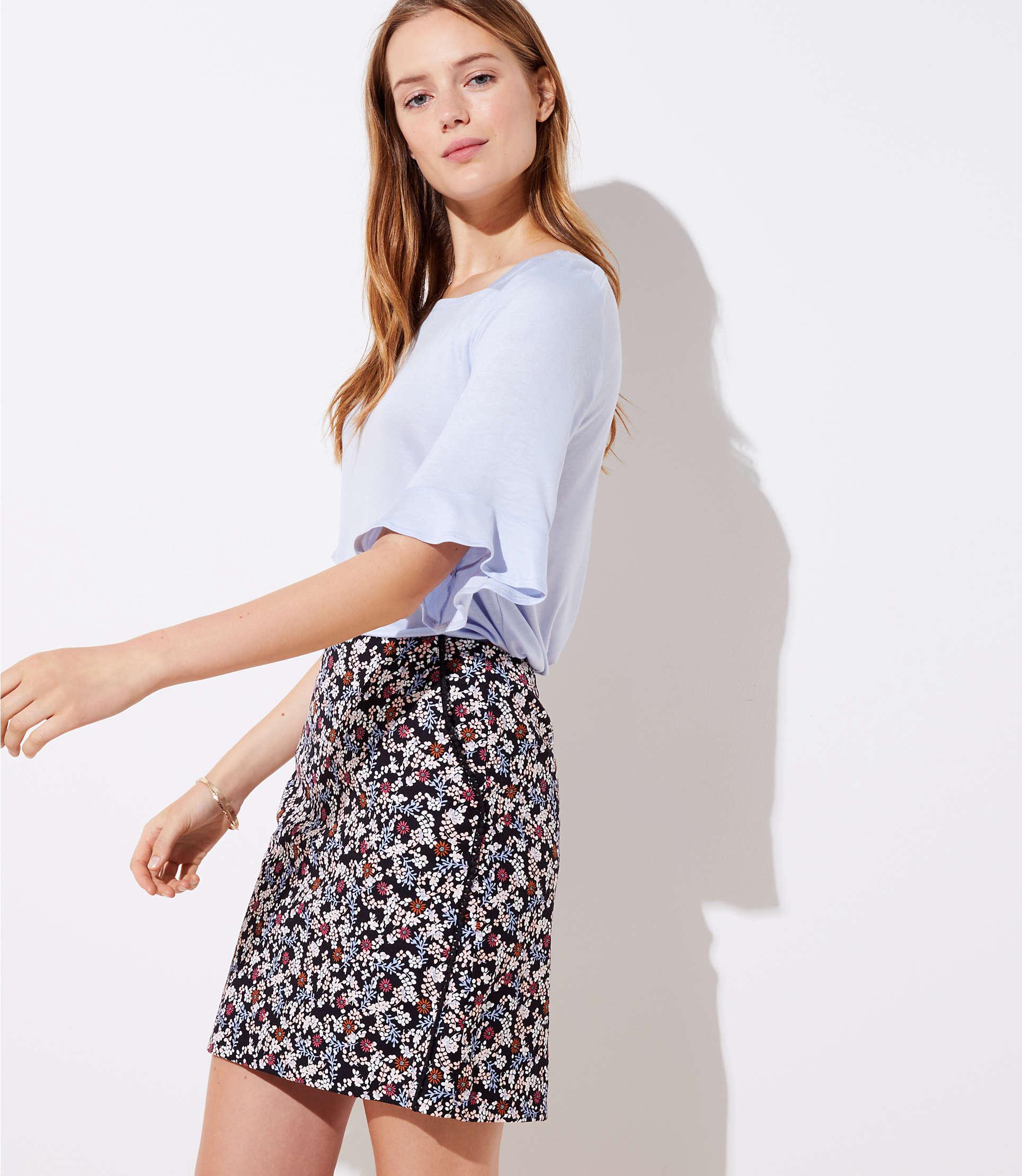 black shift skirt
