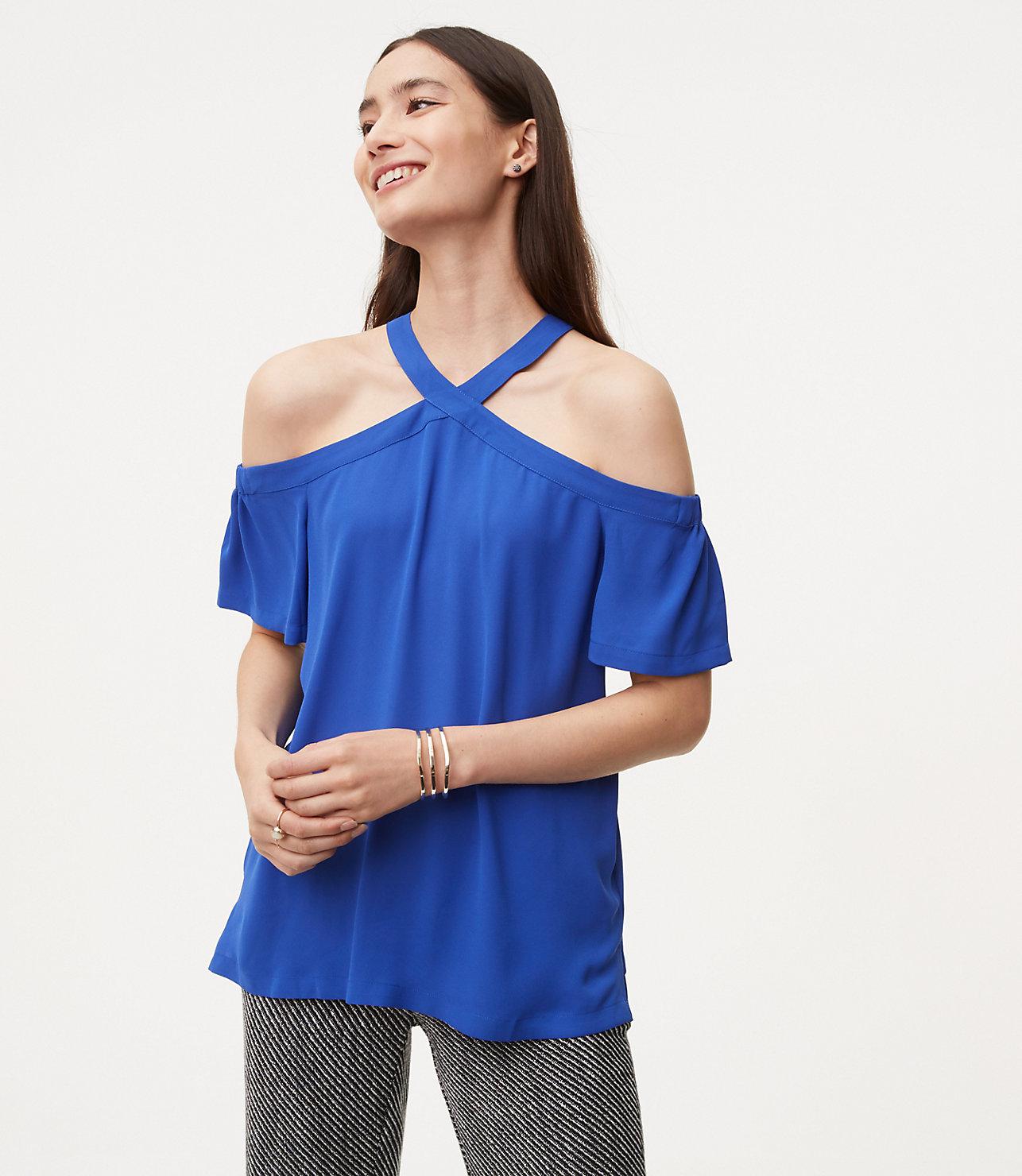 loft cold shoulder tops