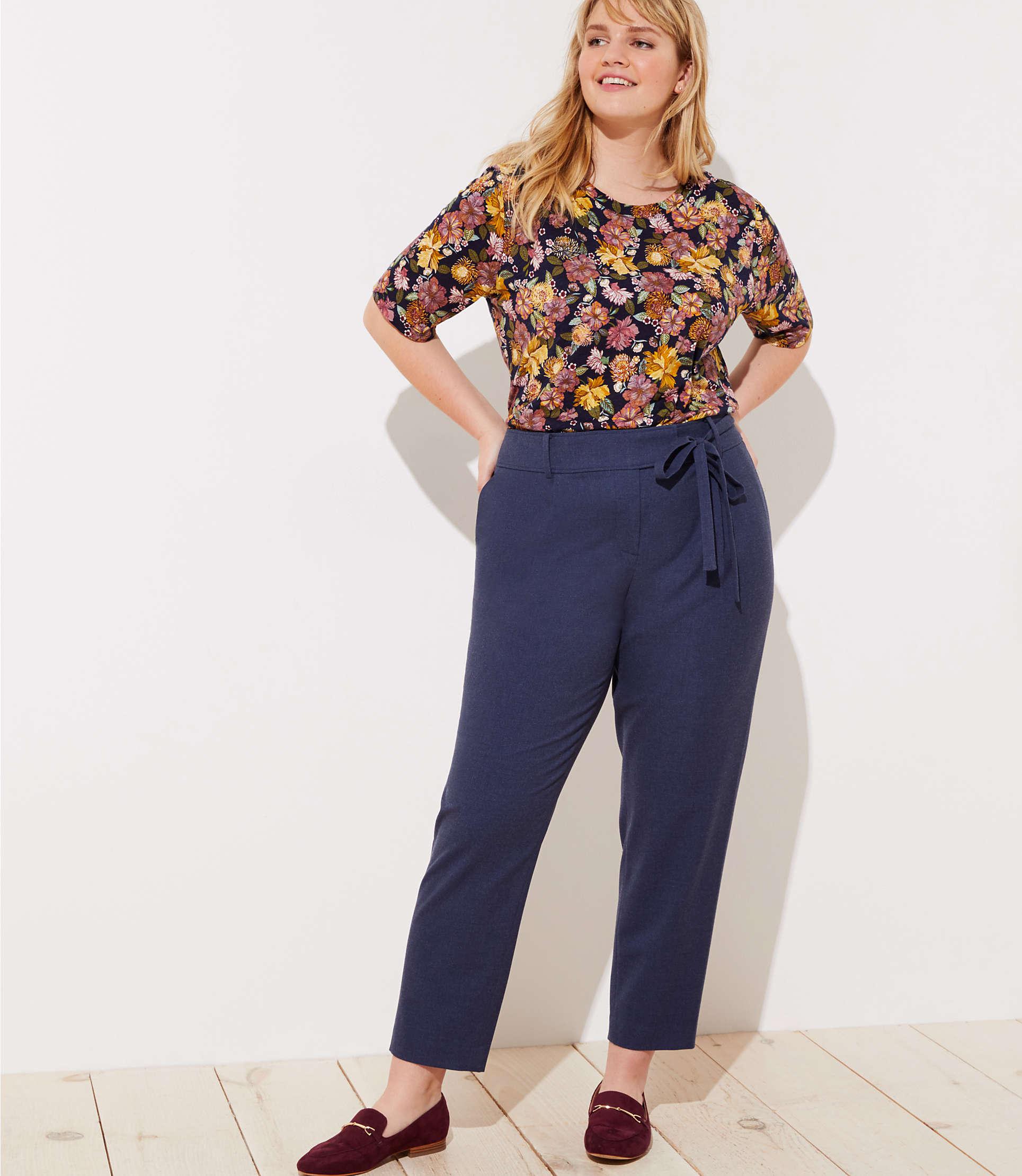 slim tie waist pencil pants in marisa fit