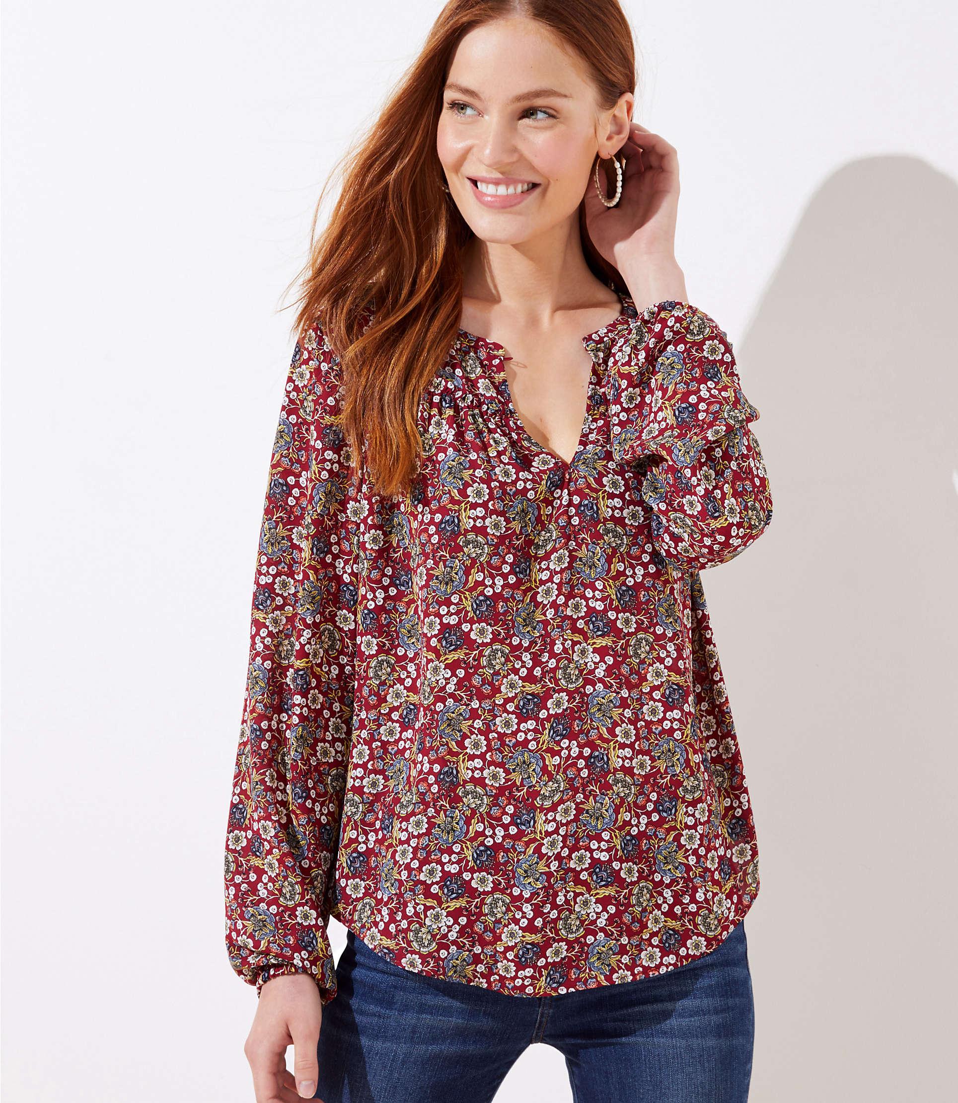 loft floral top