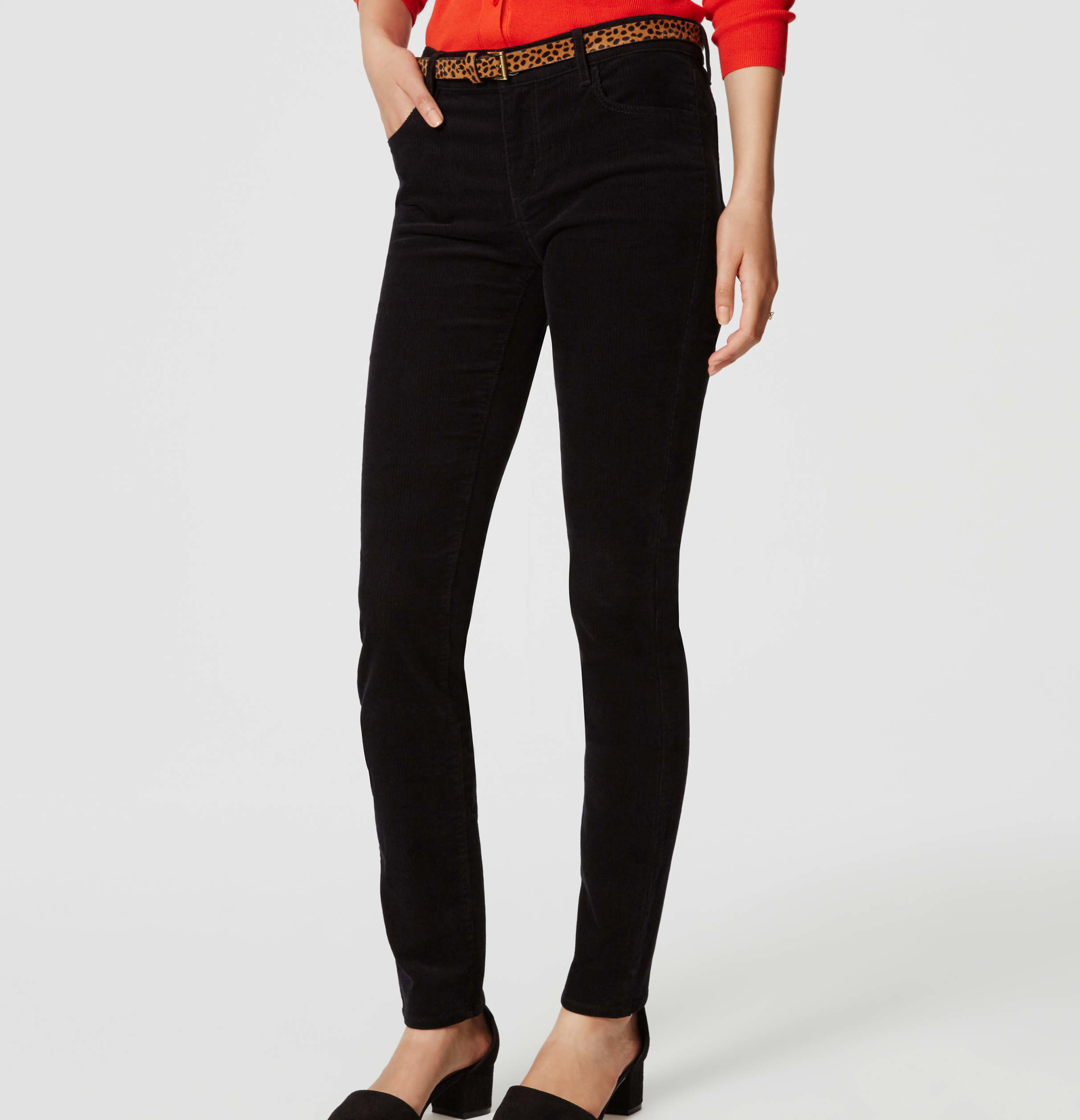 black corduroy pants