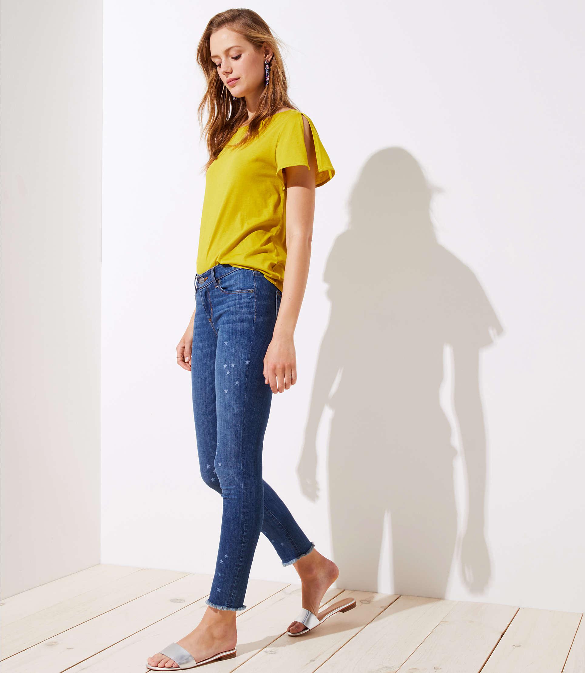 loft skinny crop jeans
