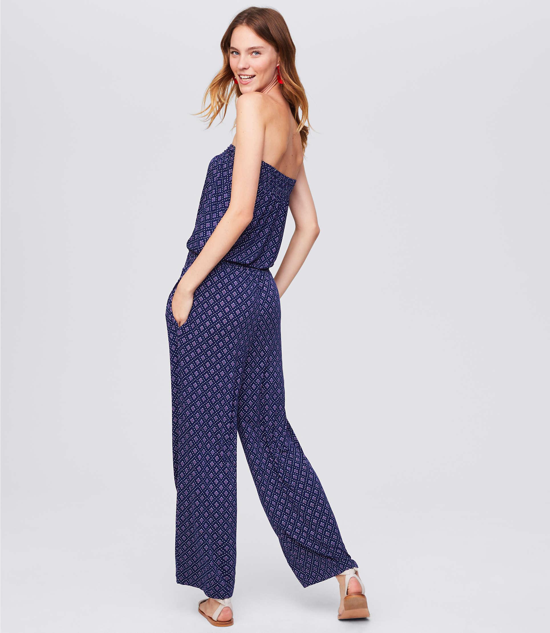 loft blue jumpsuit