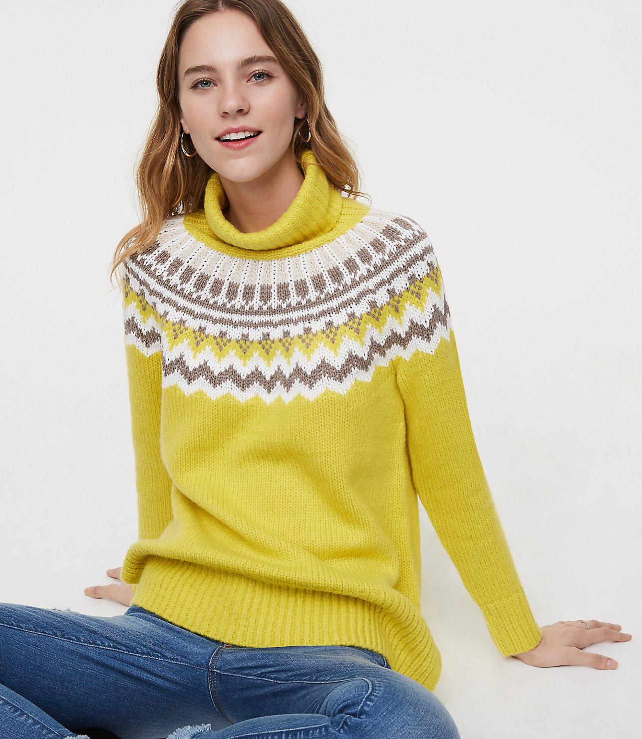 loft yellow sweater