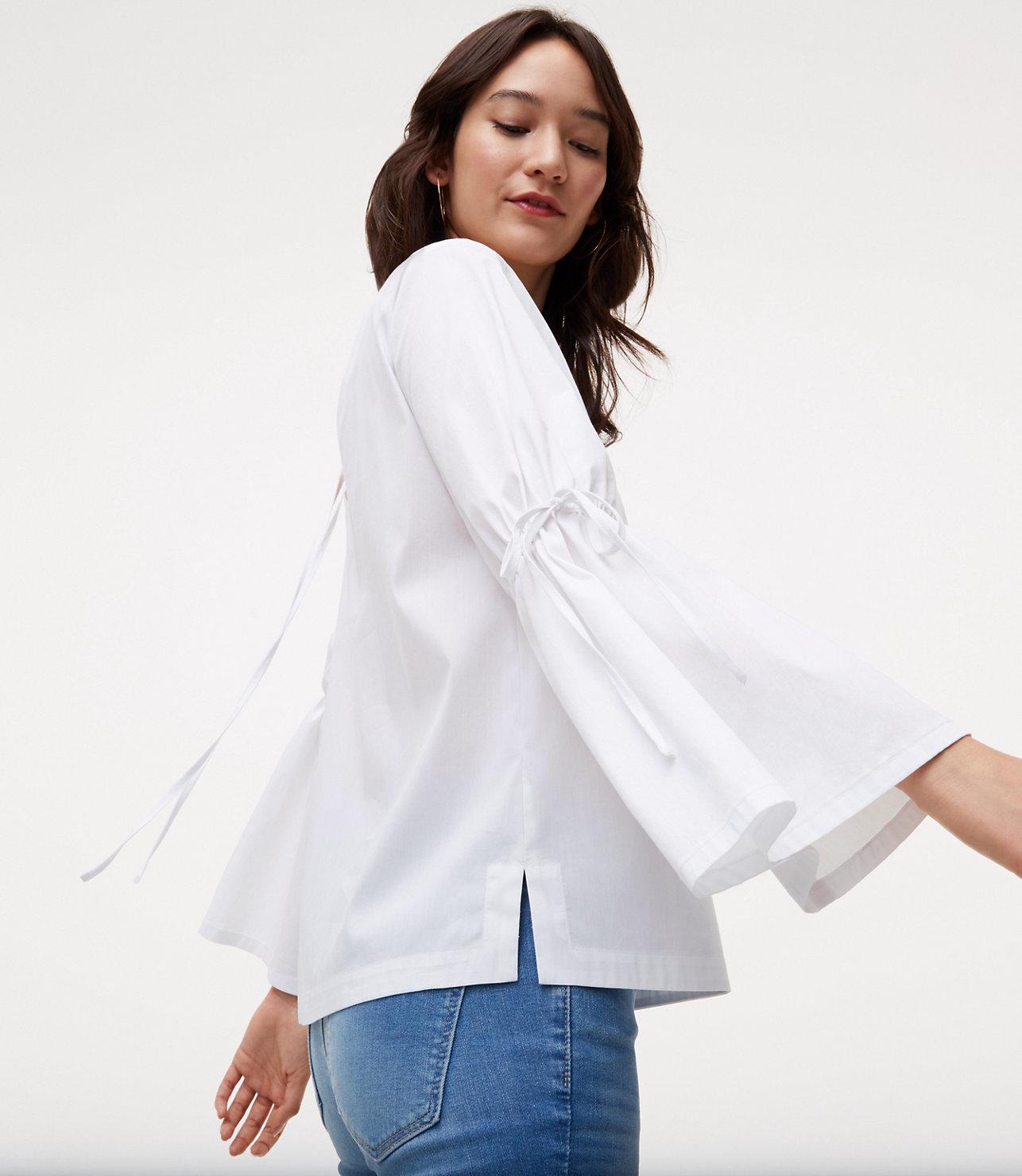 loft bell sleeve top
