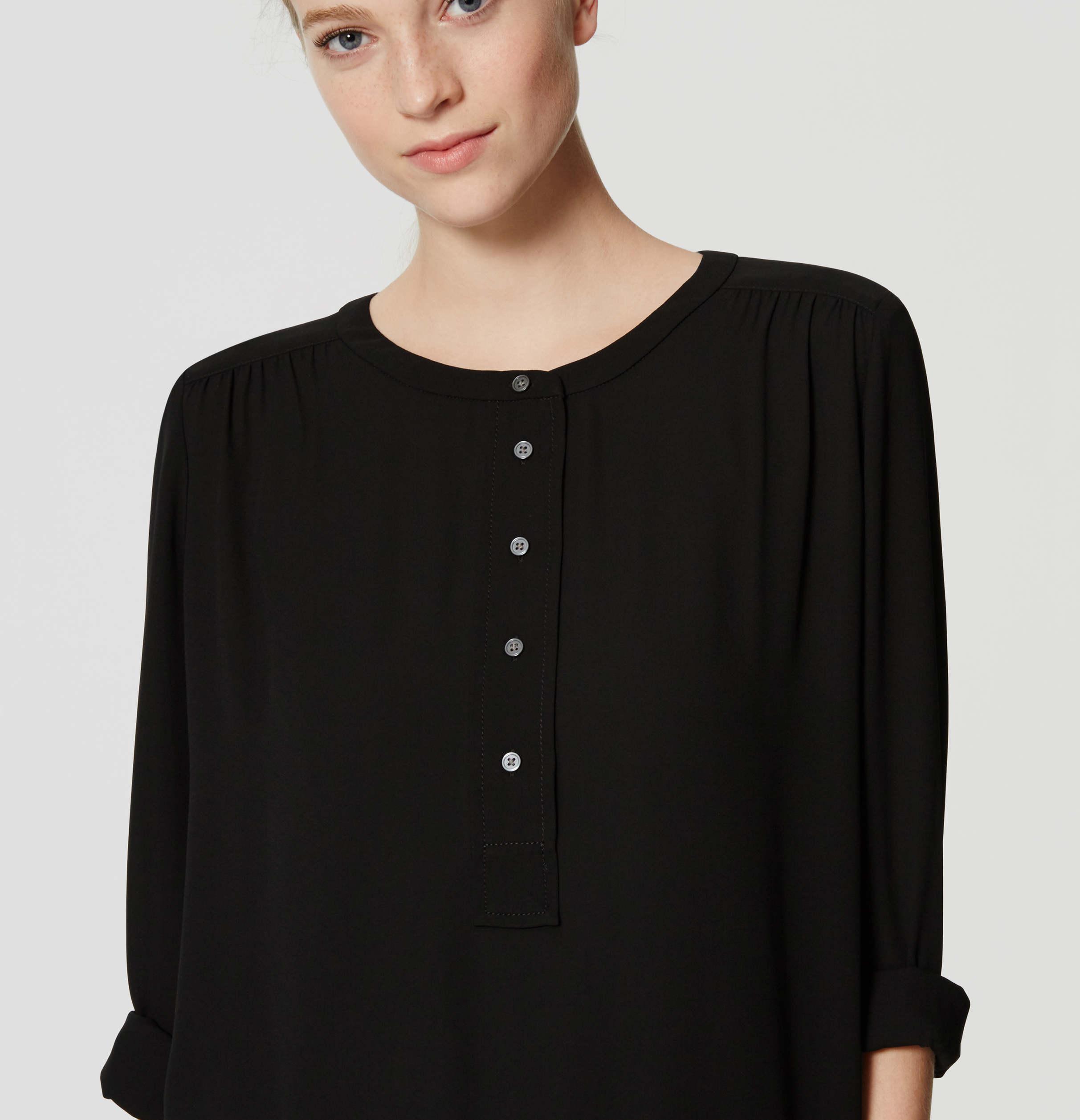 loft henley blouse
