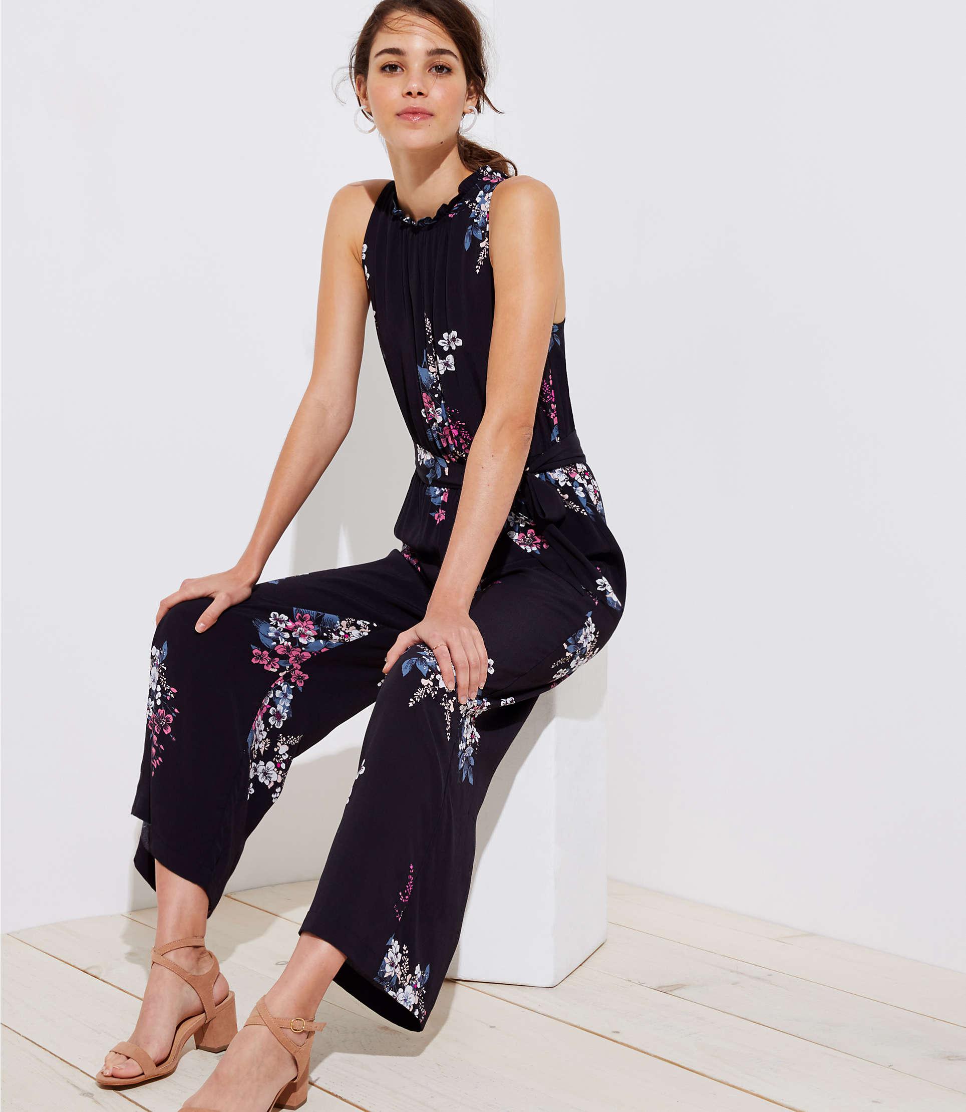 ann taylor loft petite jumpsuit