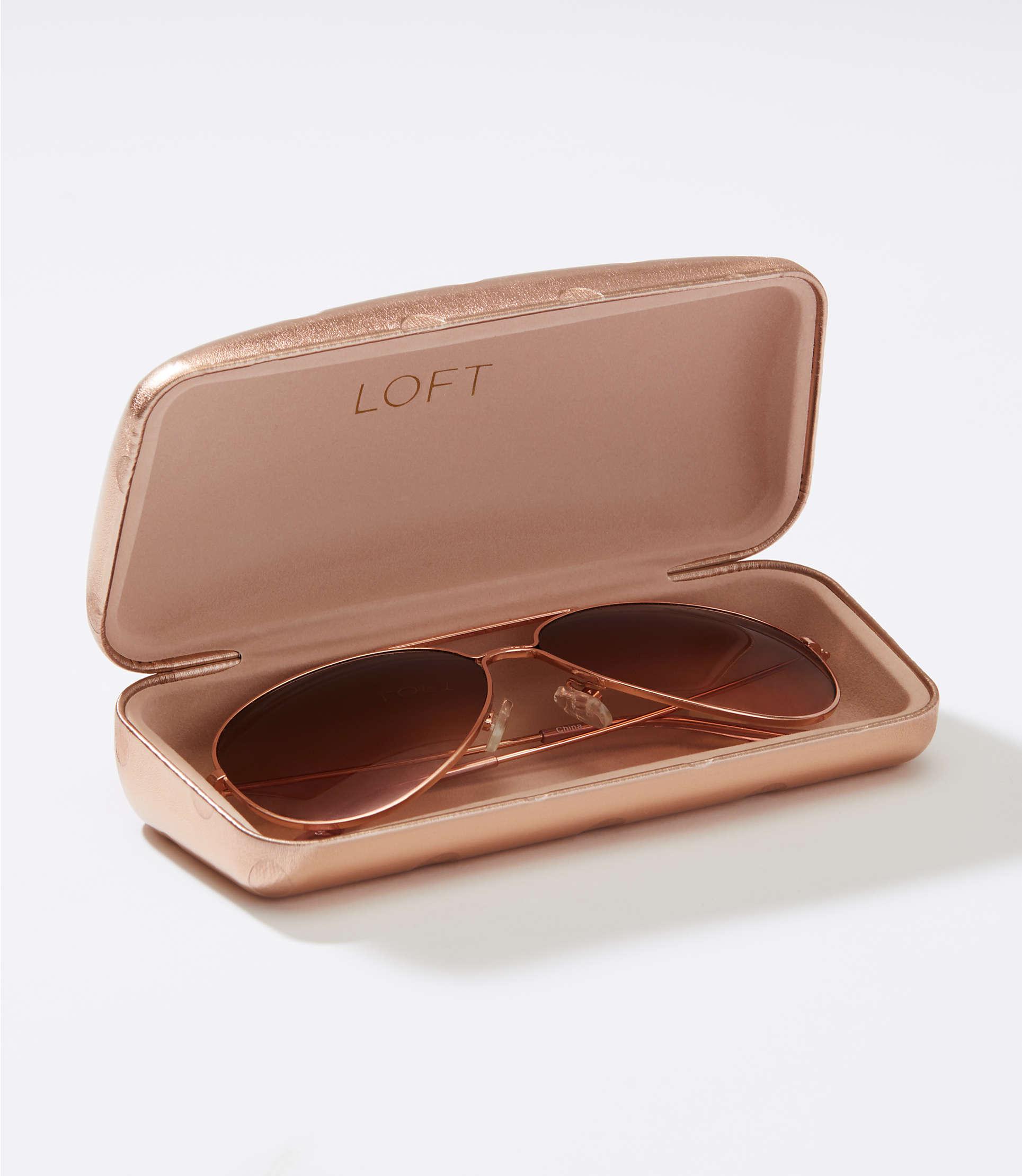rose gold sunglasses case