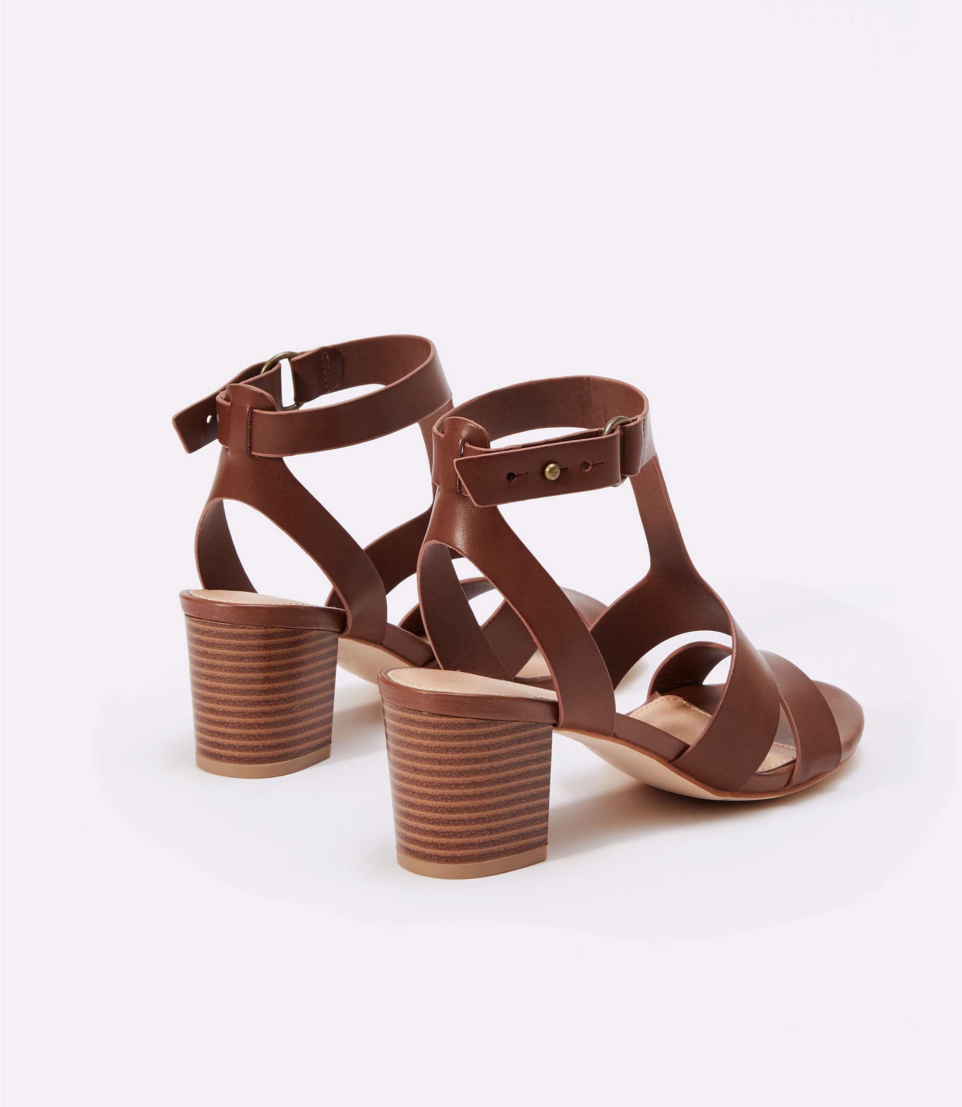 t strap block heel
