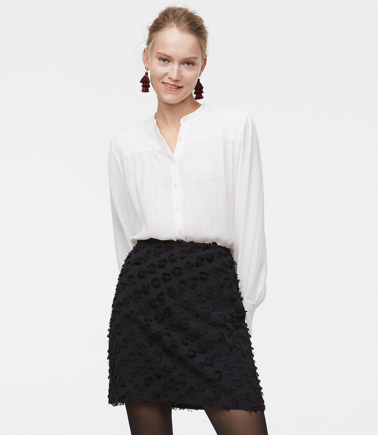 black shift skirt