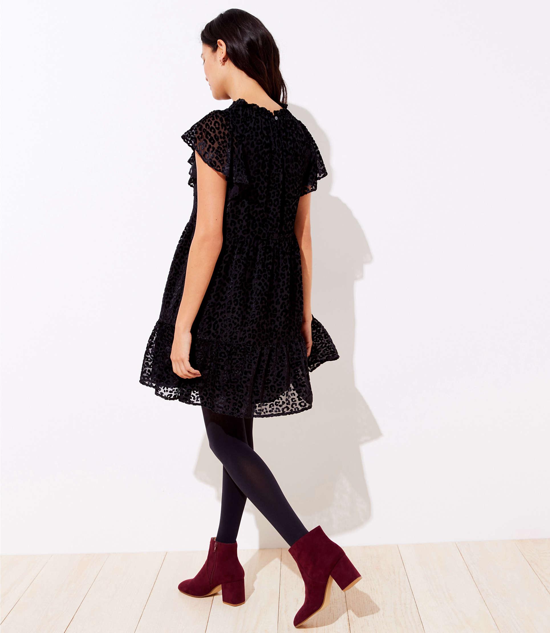 loft leopard print dress
