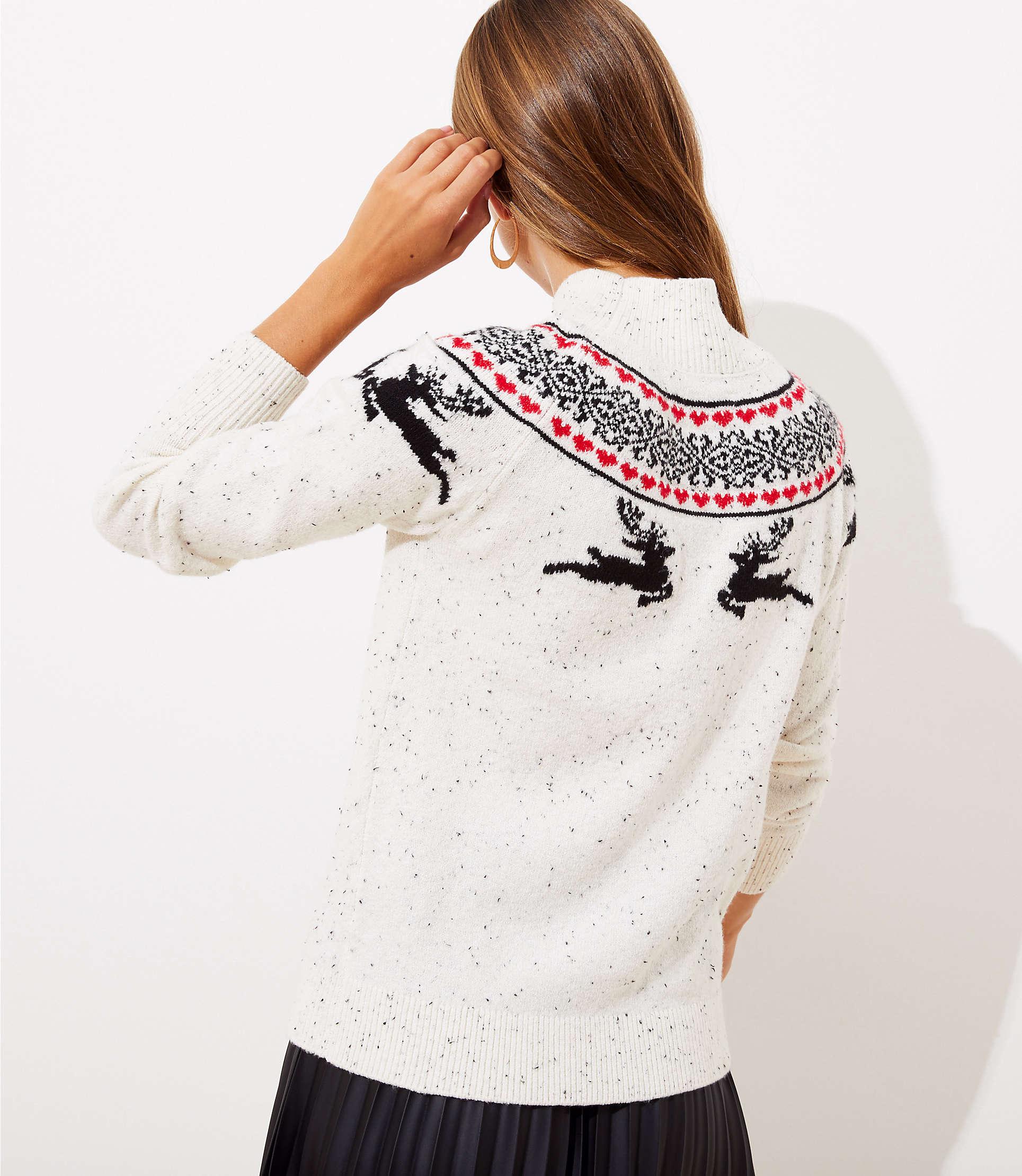 loft reindeer sweater