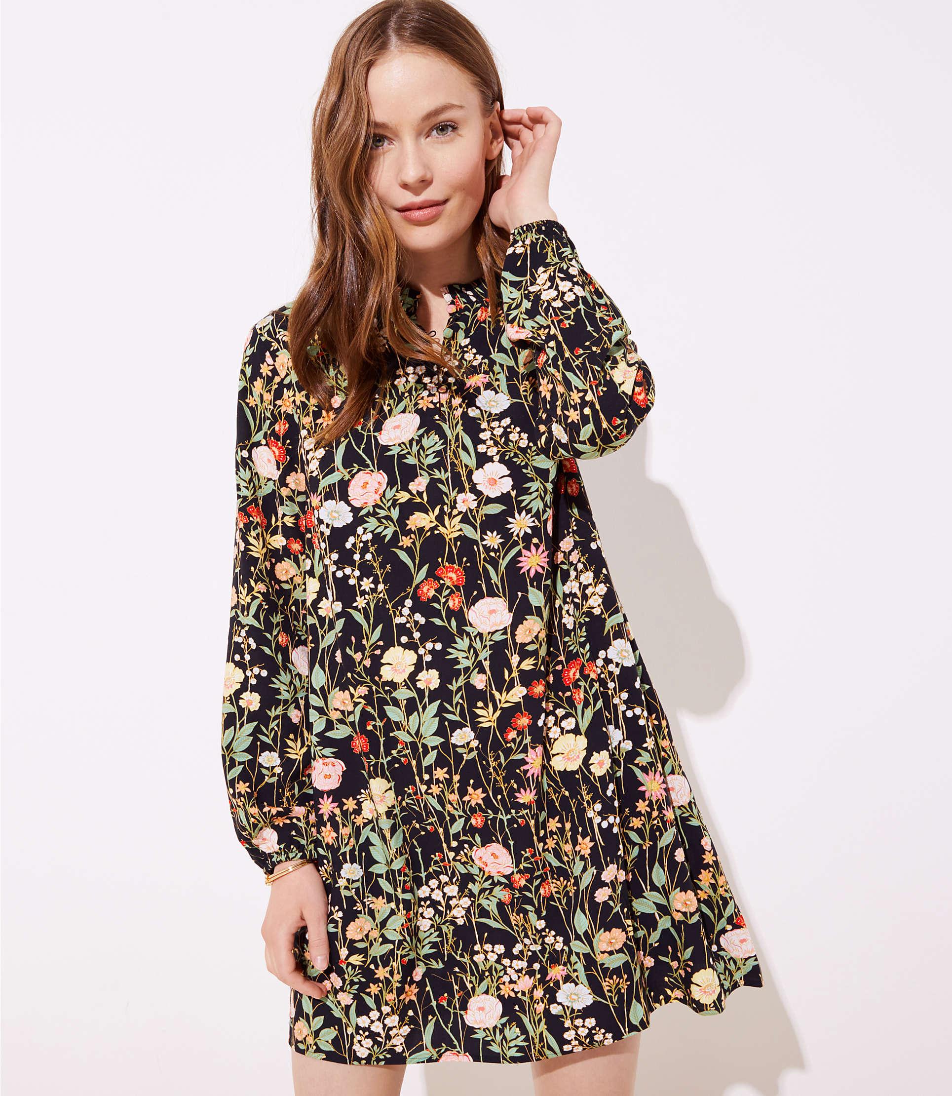 loft ruffle dress