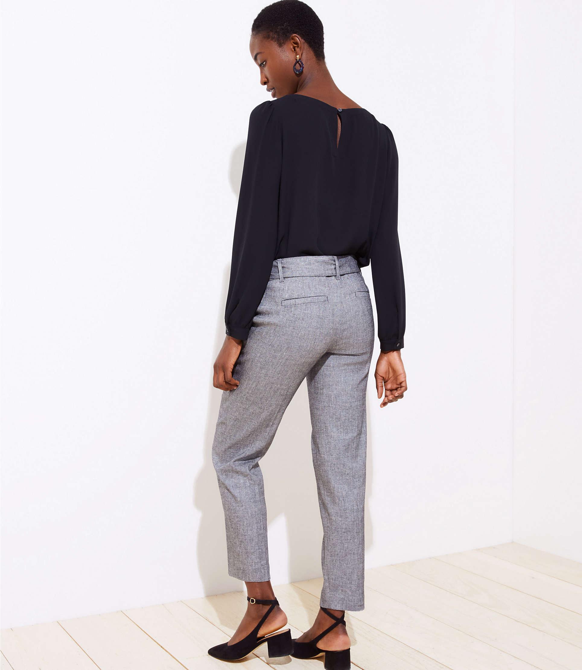 slim tie waist pencil pants in marisa fit