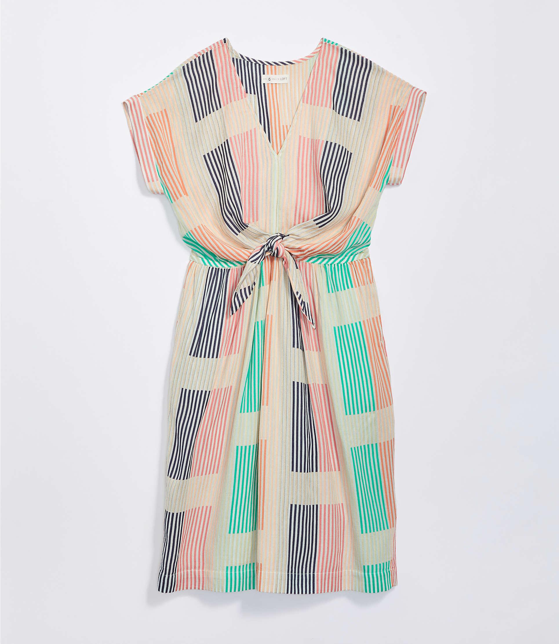 h&m purple checkered dress