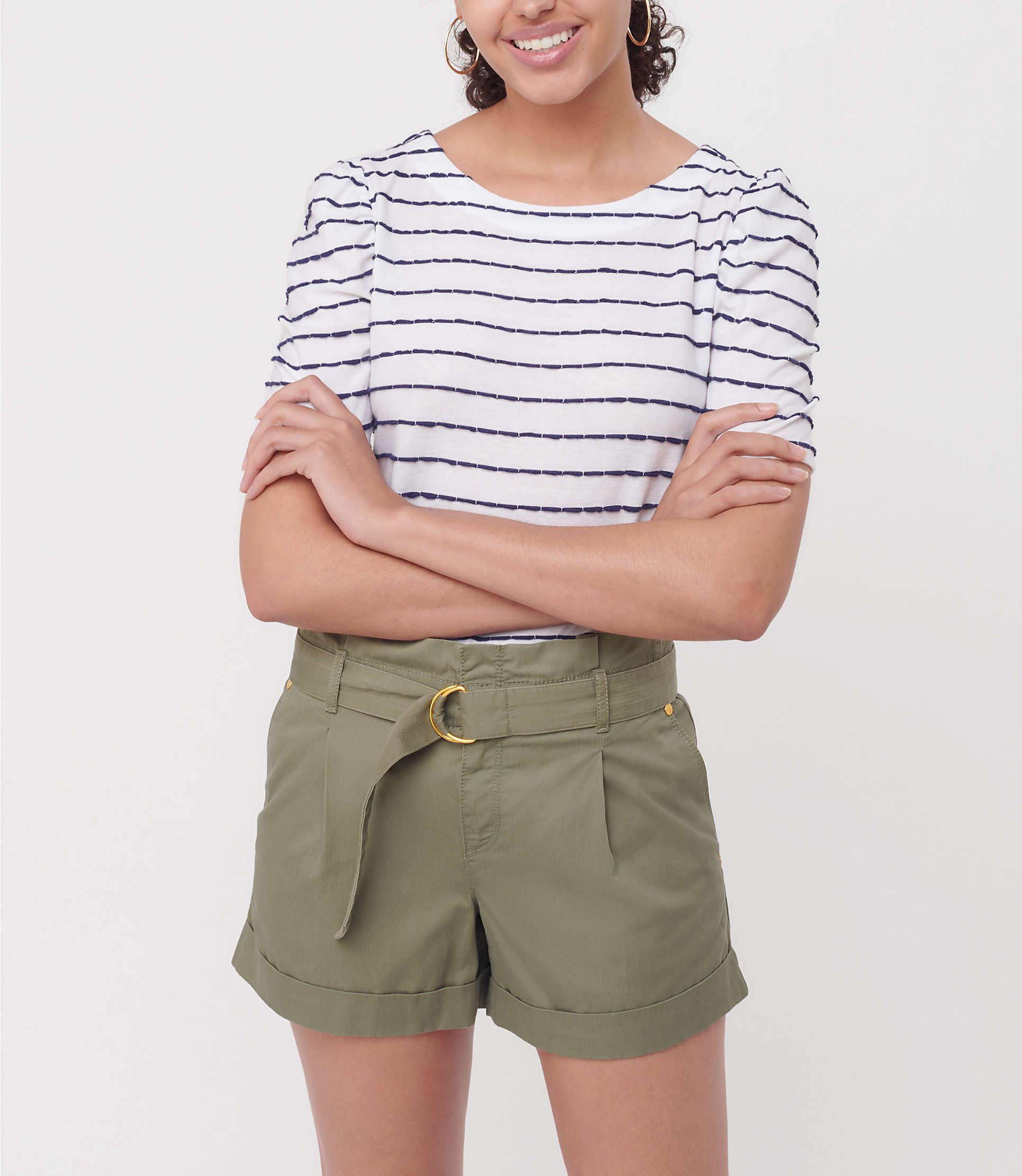 loft paper bag shorts