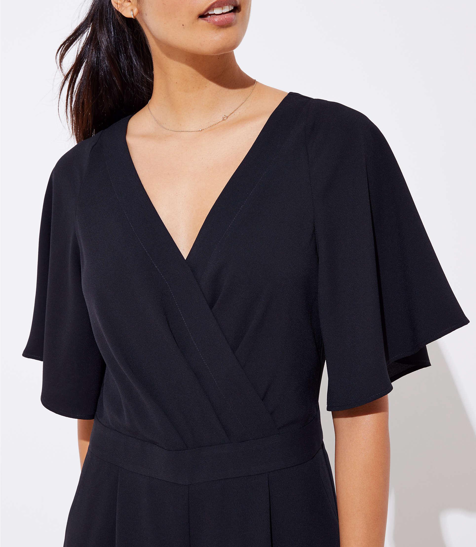 petite flare jumpsuit