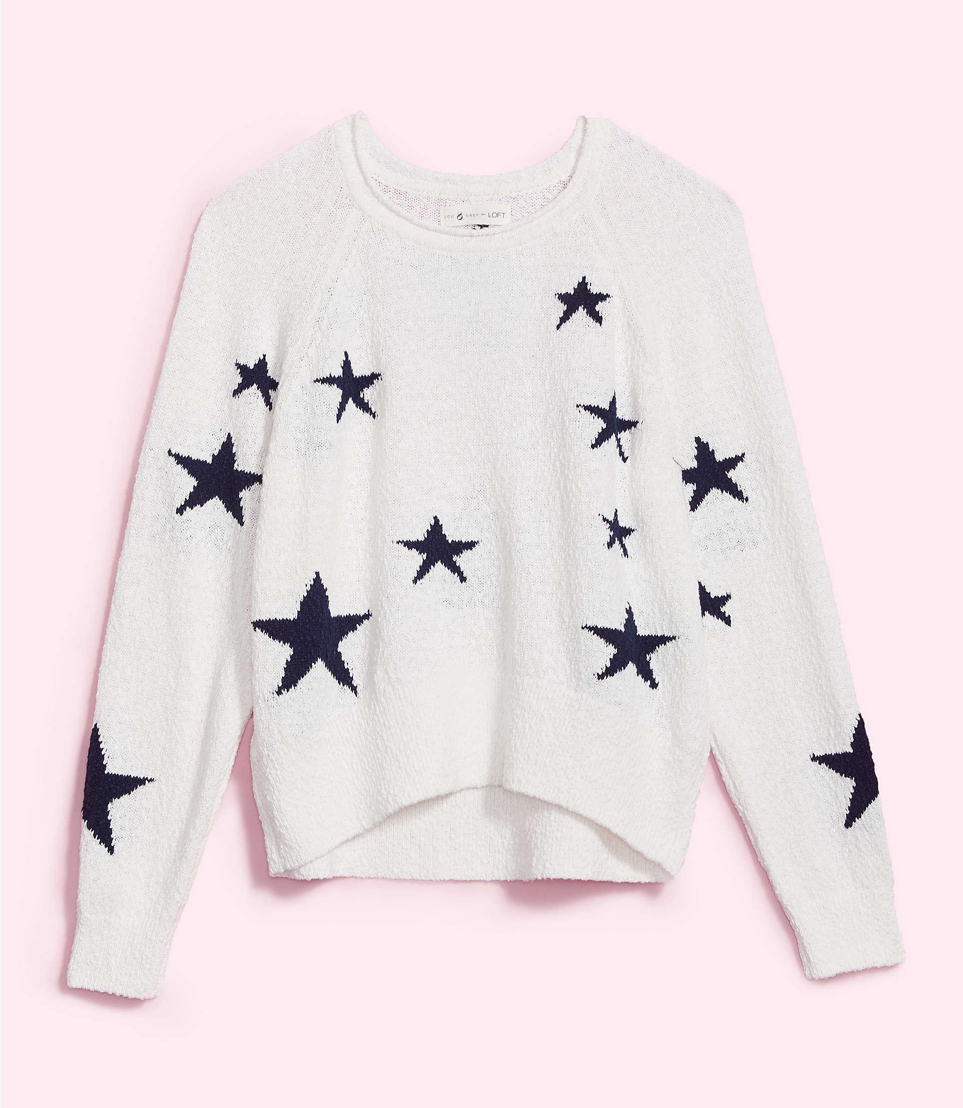 lou and grey white sweater