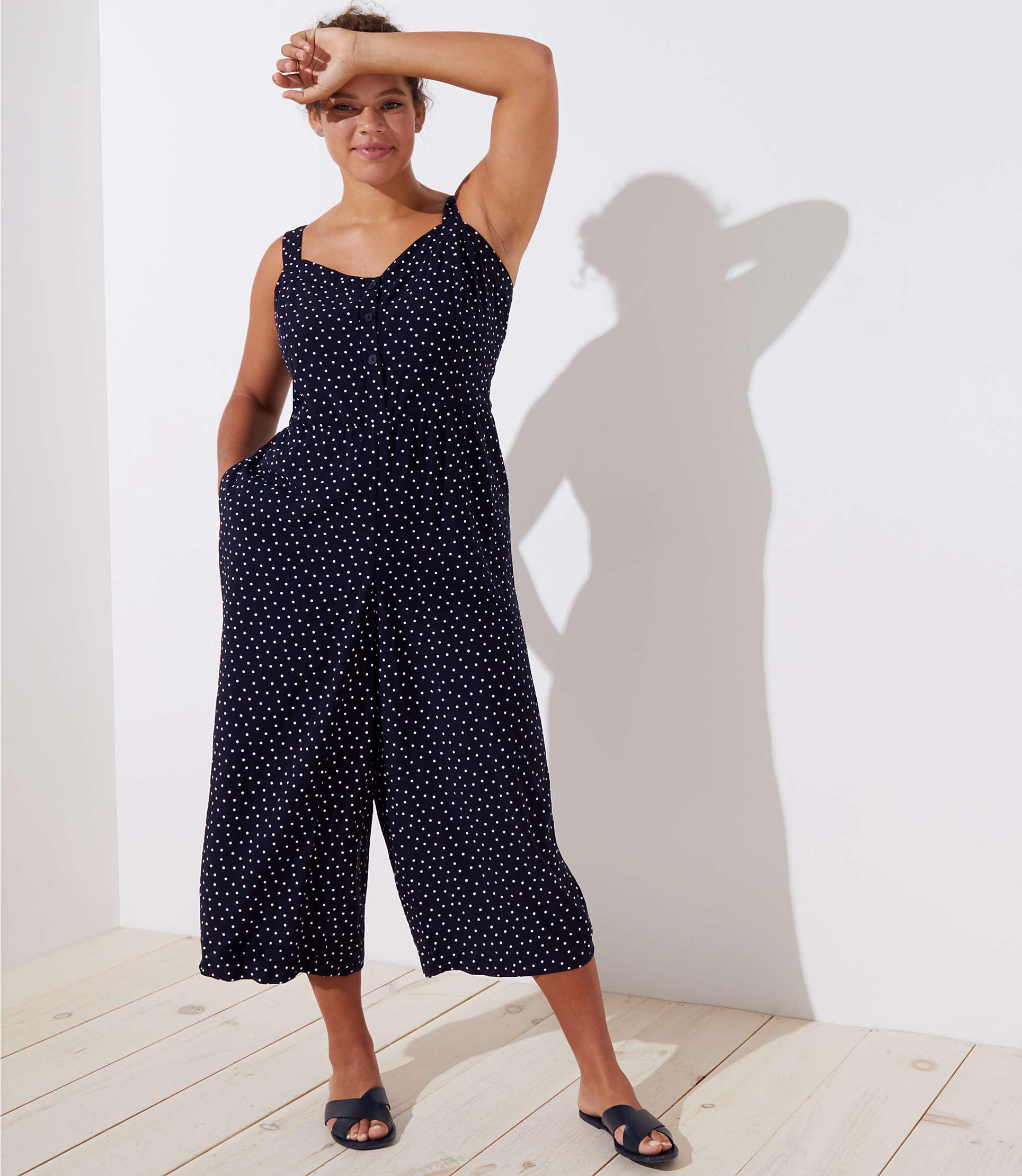 loft navy jumpsuit