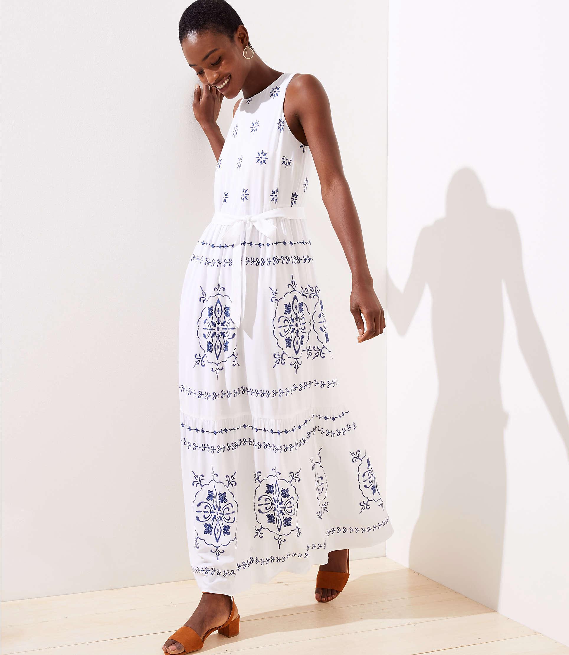 loft tiered dress