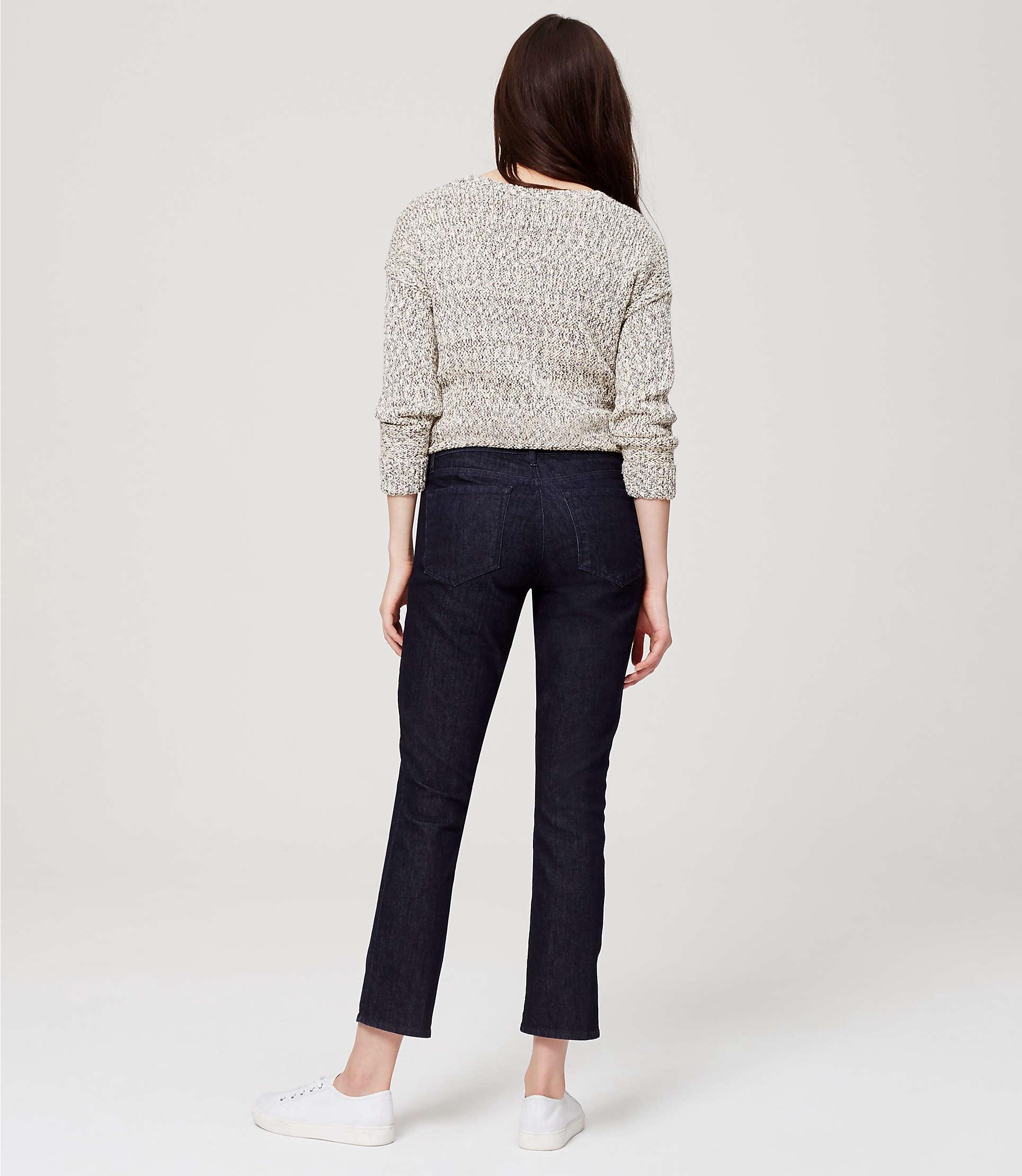 loft curvy kick crop jeans