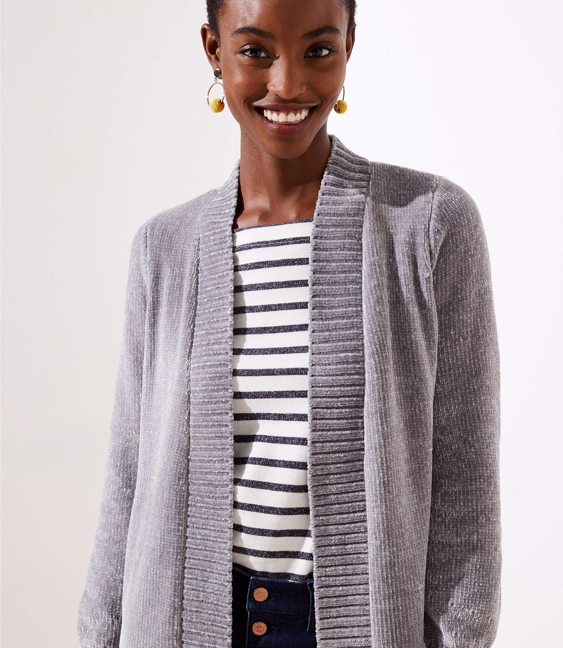 loft chenille cardigan